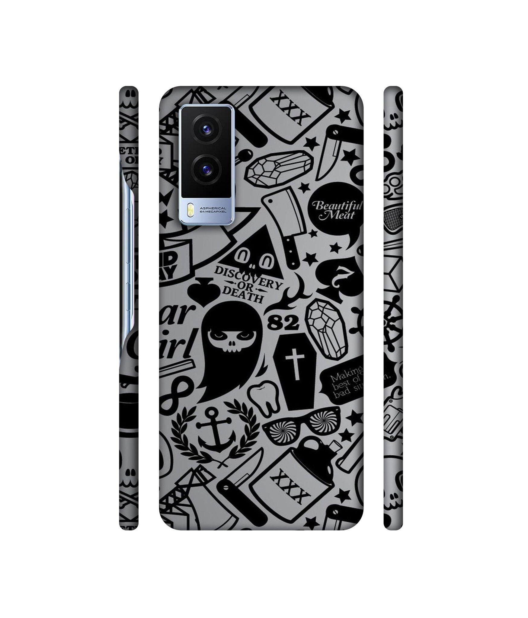 Discover Or Death Designer Hard Back Cover for Vivo V21E 5G