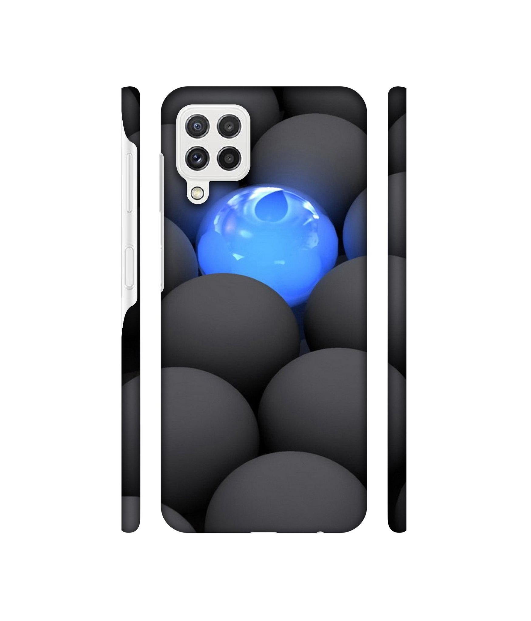 Balls Dark Neon Sight Surface Designer Hard Back Cover for Samsung Galaxy A22 4G