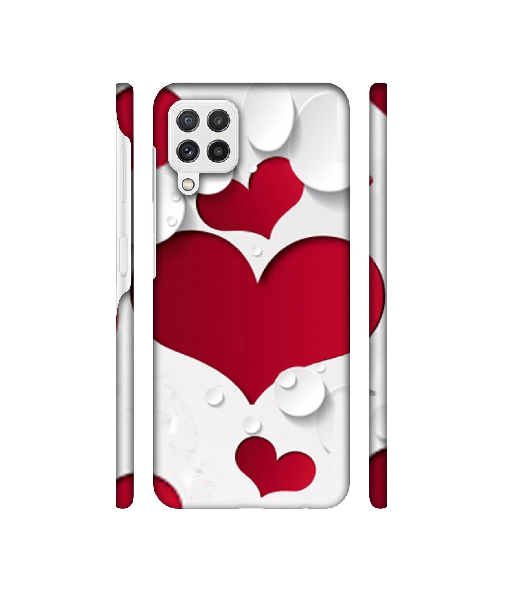 Multiple Hearts Designer Hard Back Cover for Samsung Galaxy A22 4G