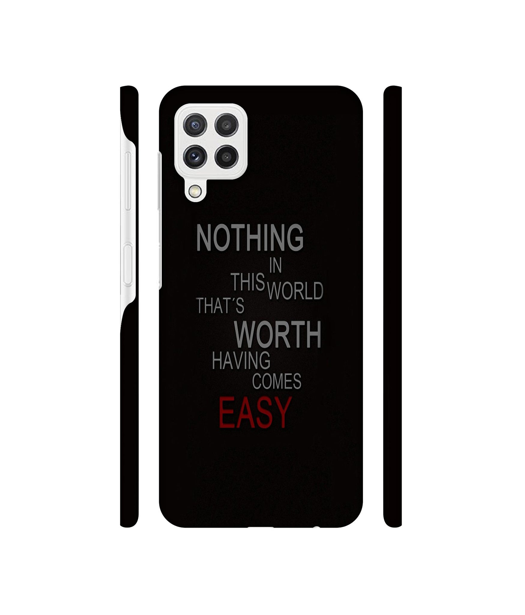 Life Quotes Designer Hard Back Cover for Samsung Galaxy A22 4G