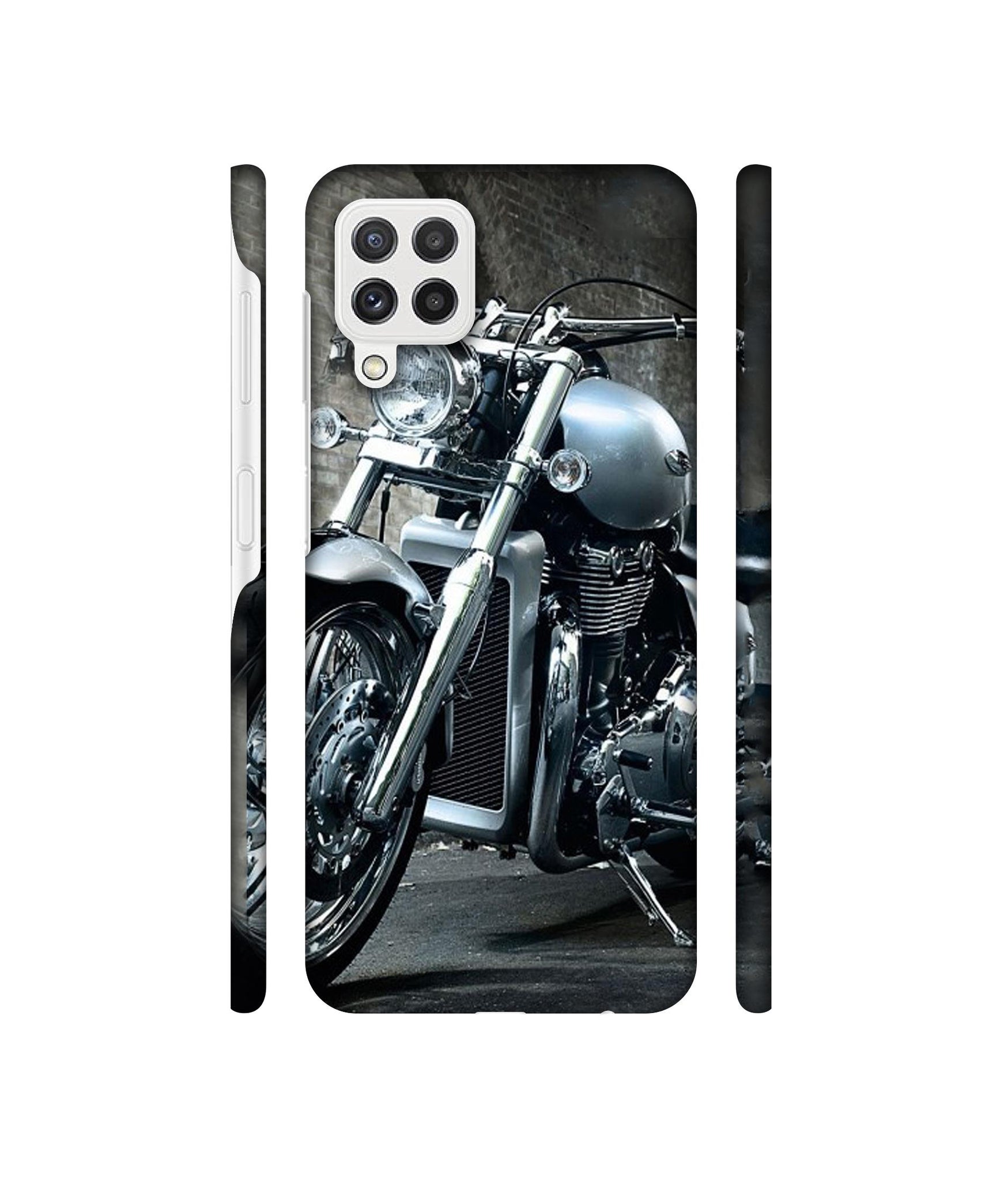 Motorcycle Designer Hard Back Cover for Samsung Galaxy A22 4G