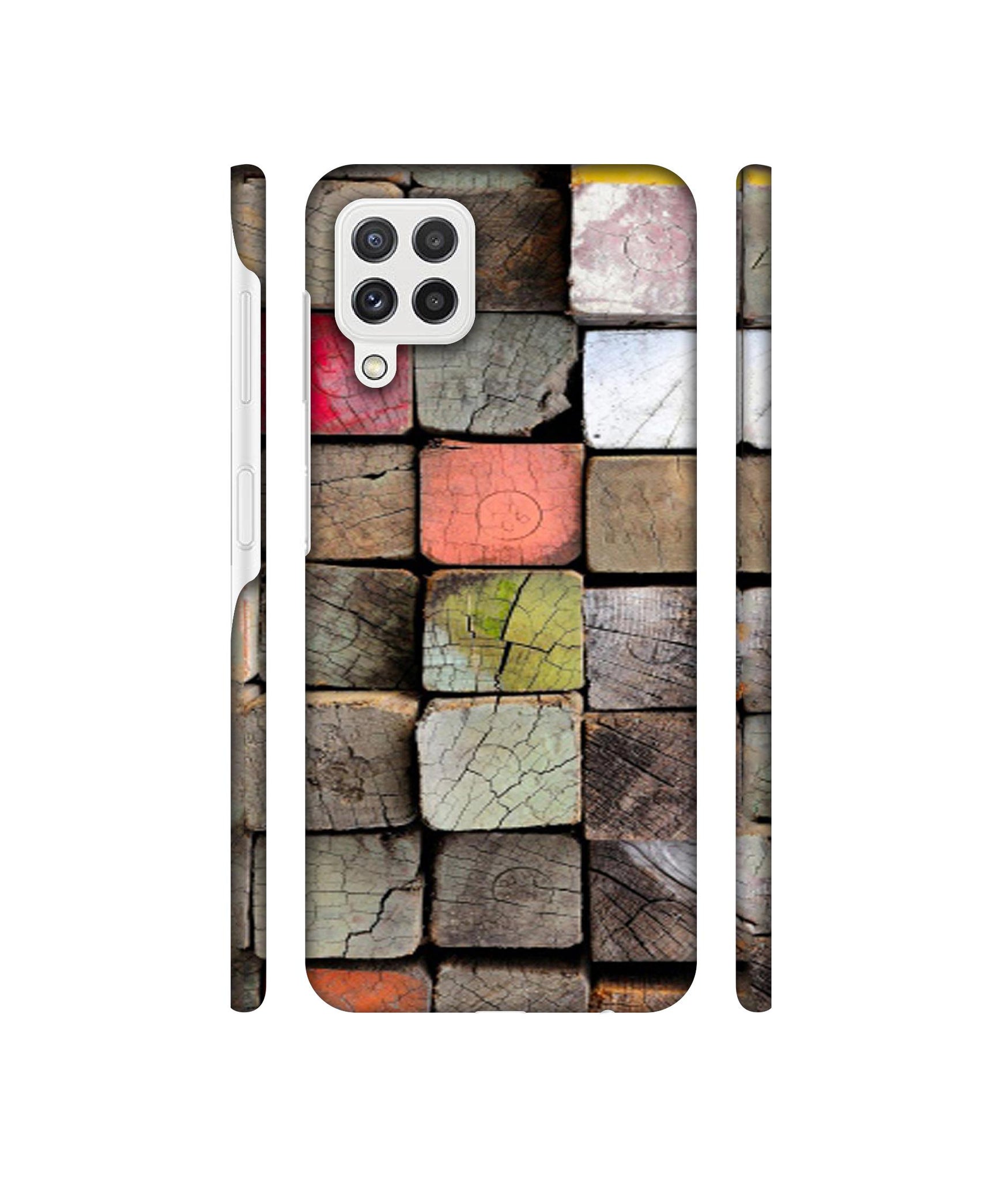 Wood Lumber Paint Designer Hard Back Cover for Samsung Galaxy A22 4G