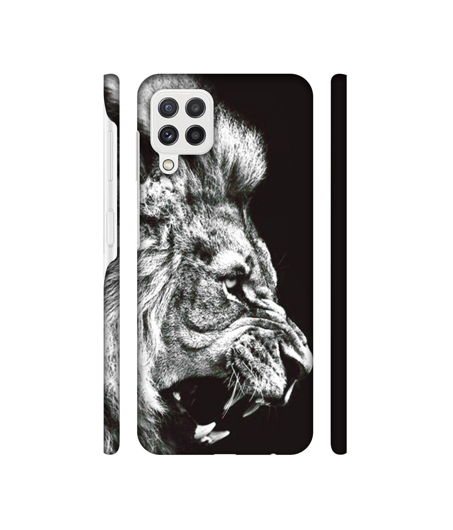 Angry Lion Designer Hard Back Cover for Samsung Galaxy A22 4G