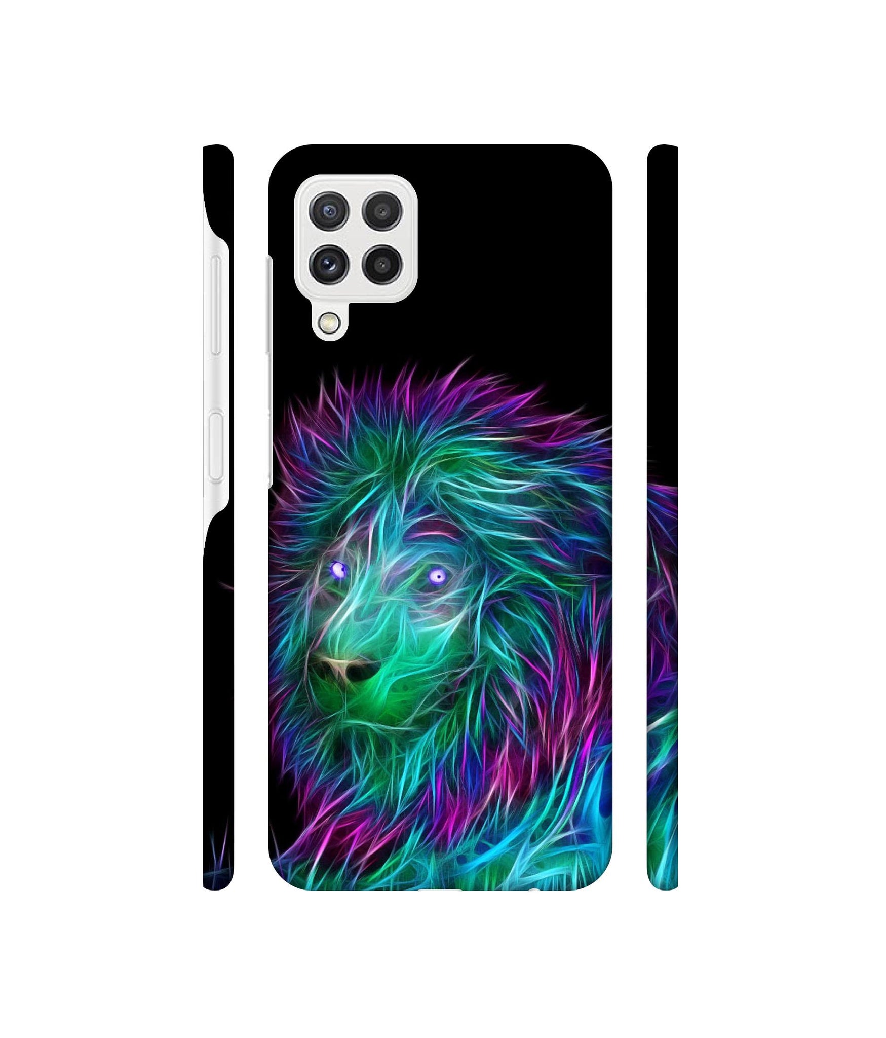 3D Lion Designer Hard Back Cover for Samsung Galaxy A22 4G