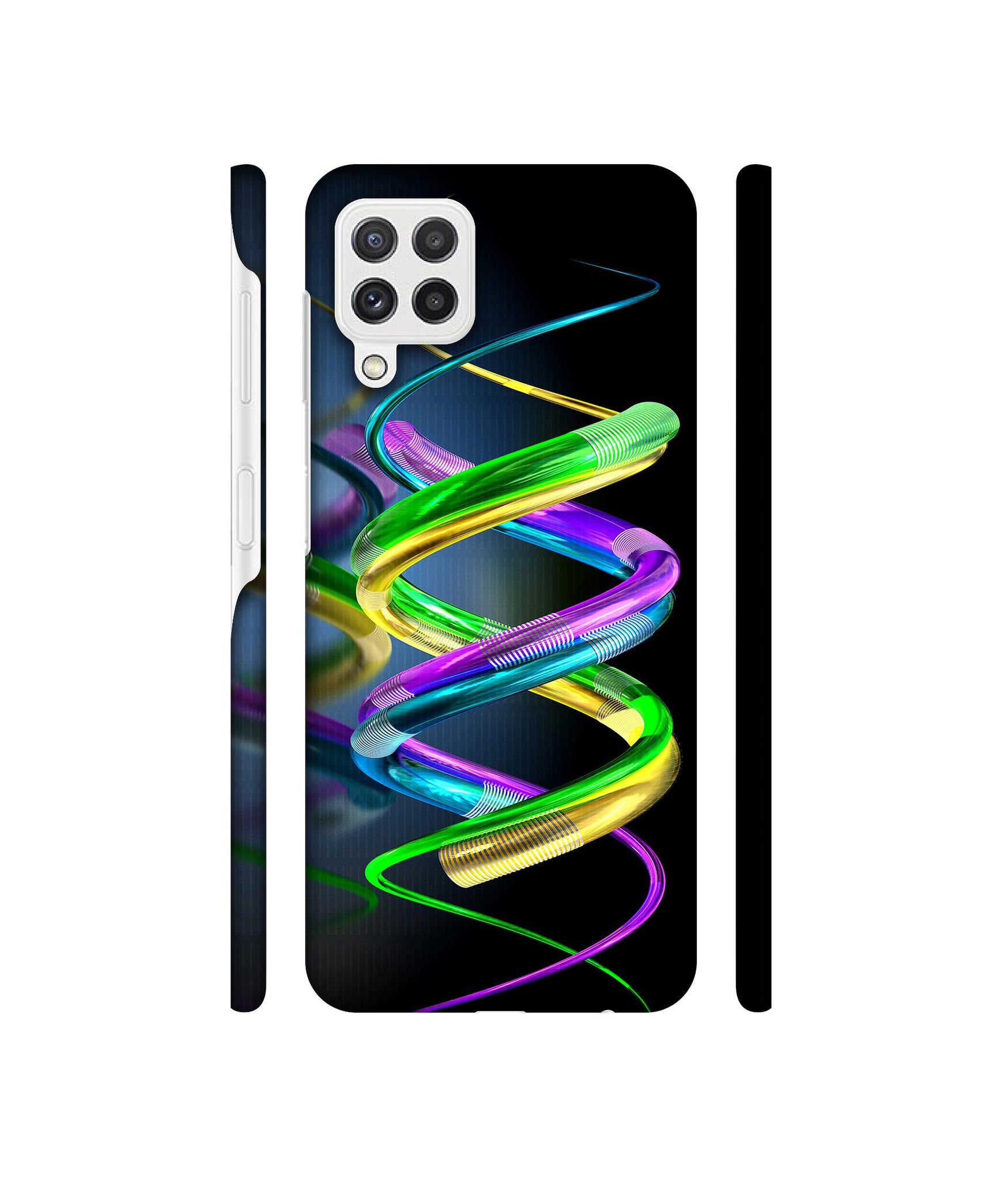 3D Spiral Designer Hard Back Cover for Samsung Galaxy A22 4G