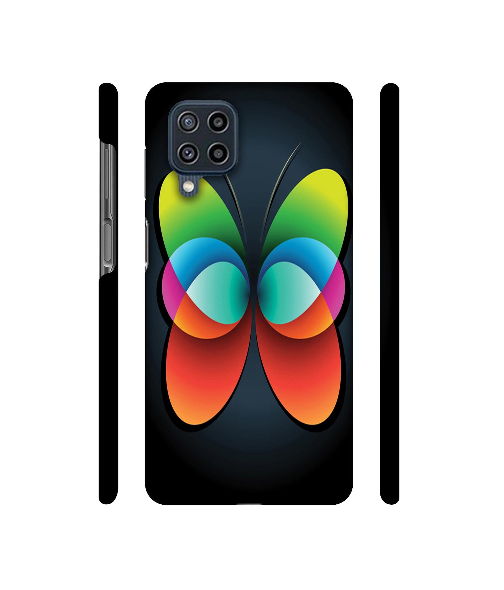 Colourfull Butterfly Designer Hard Back Cover for Samsung Galaxy F22 4G / M22 4G