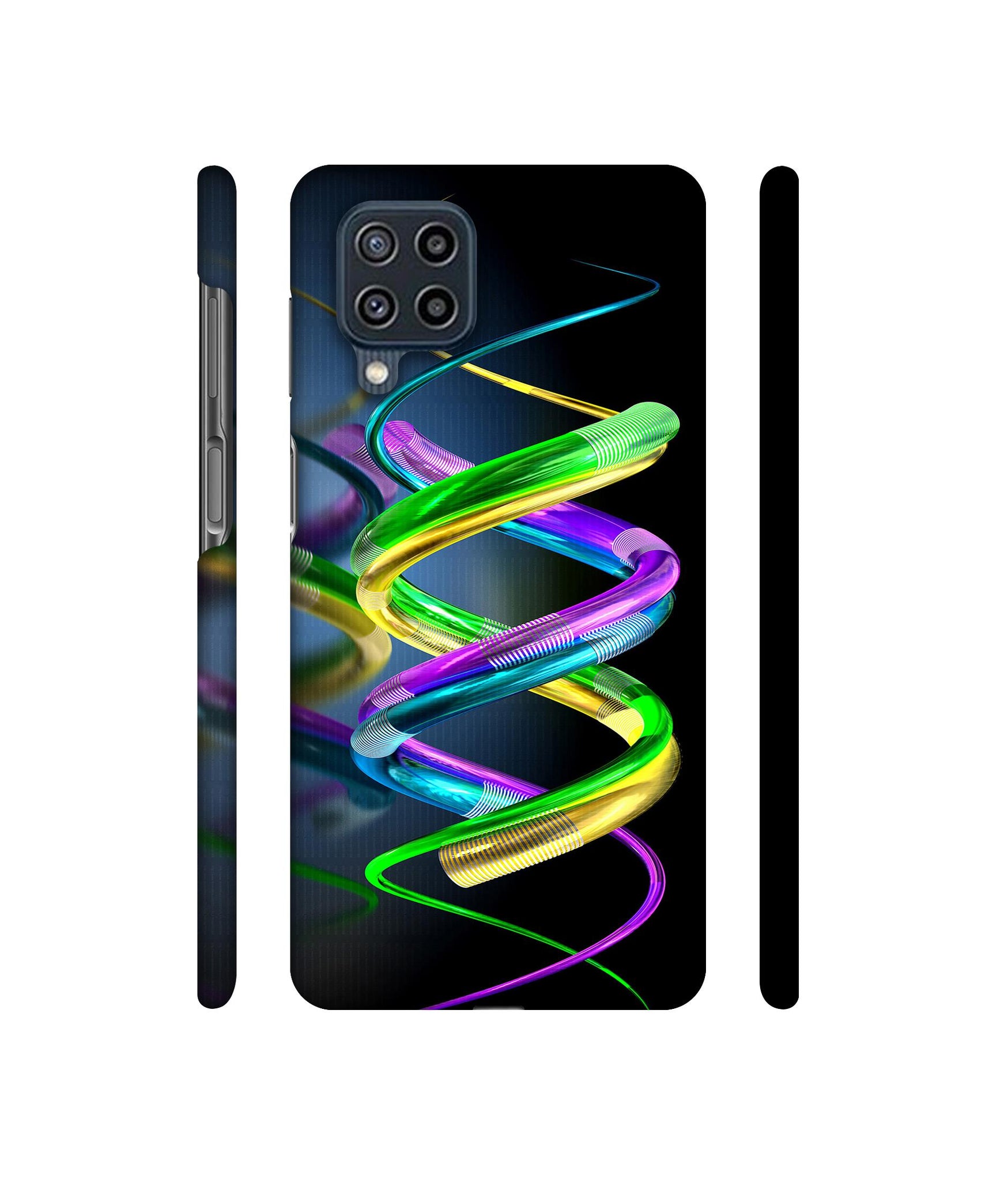 3D Spiral Designer Hard Back Cover for Samsung Galaxy F22 4G / M22 4G
