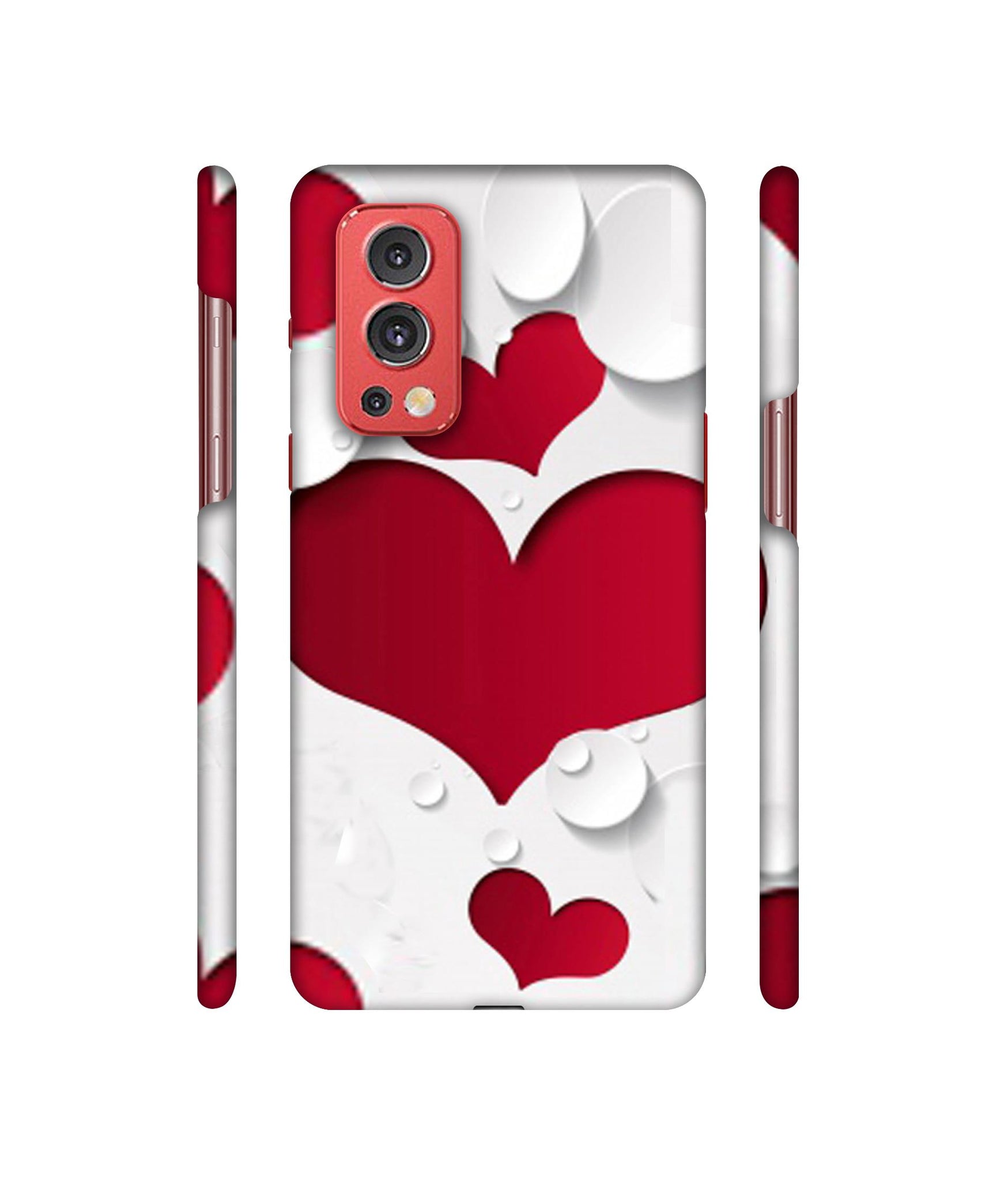 Multiple Hearts Designer Hard Back Cover for OnePlus Nord2 5G