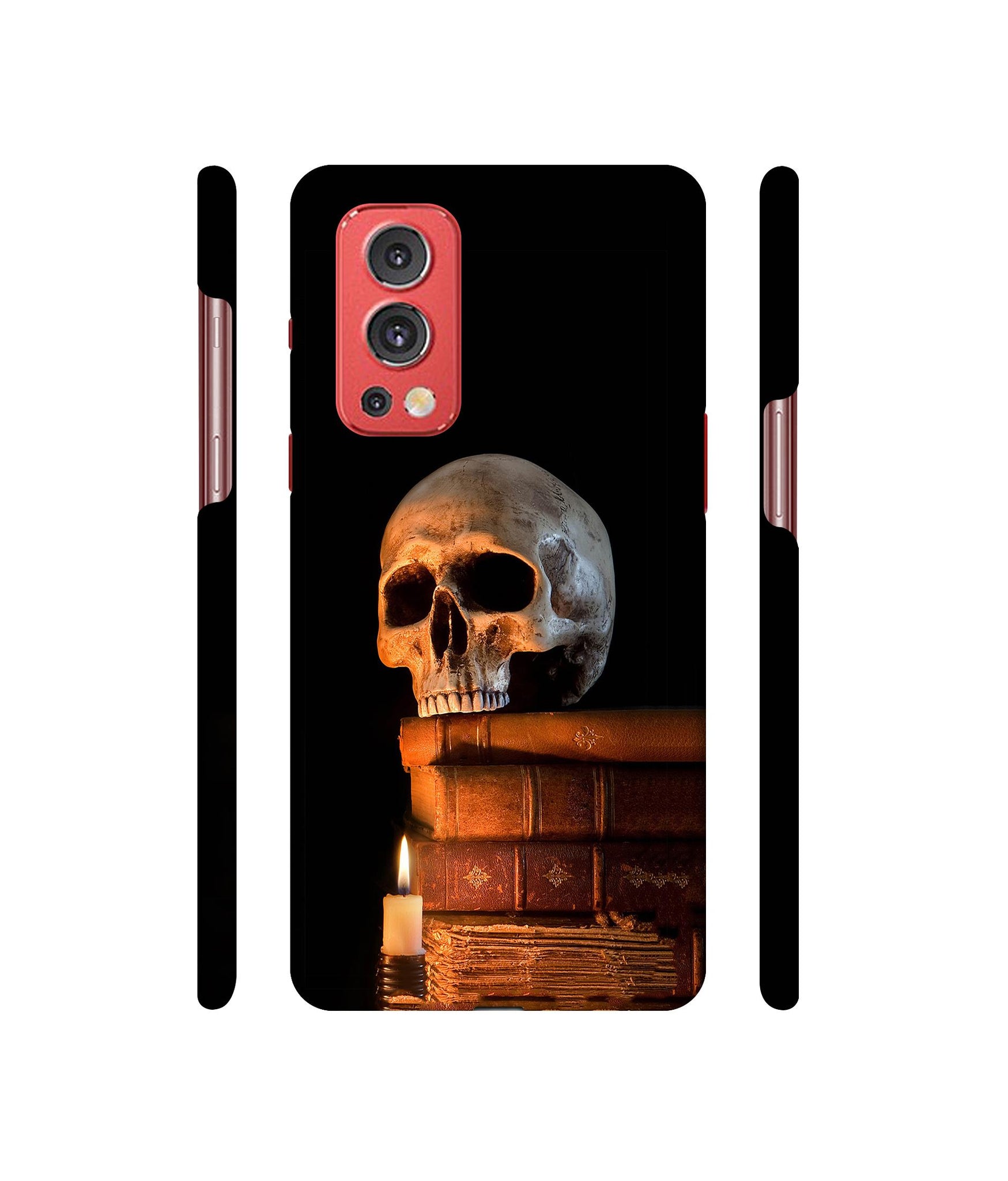 Skull Magic Candles Books Designer Hard Back Cover for OnePlus Nord2 5G