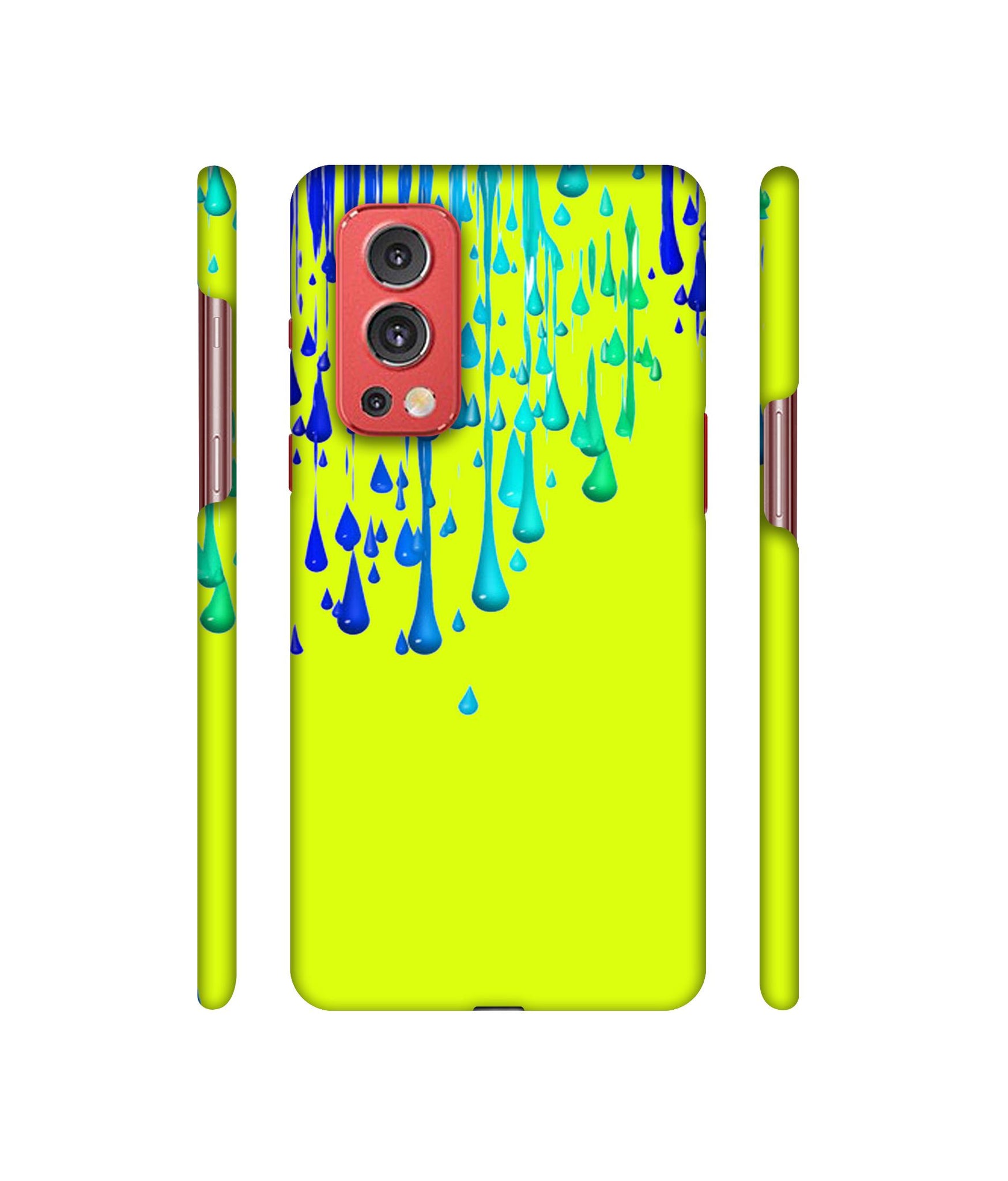 Neon Paint Designer Hard Back Cover for OnePlus Nord2 5G