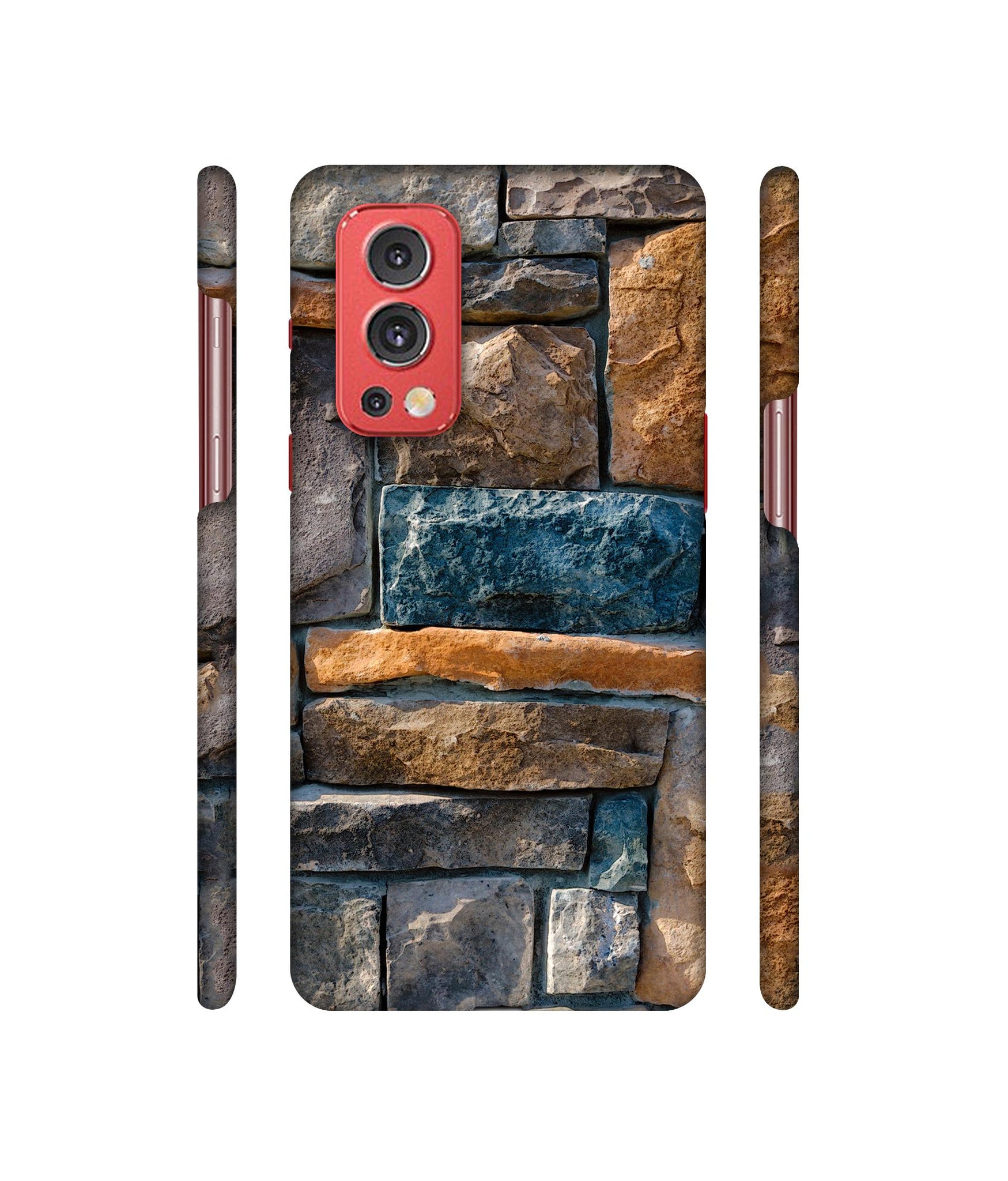 Decorative Stone Cladding Designer Hard Back Cover for OnePlus Nord2 5G