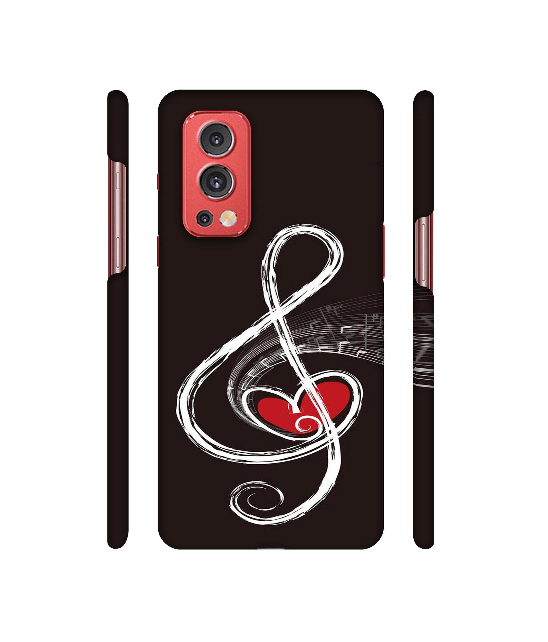 Love Note Music Designer Hard Back Cover for OnePlus Nord2 5G