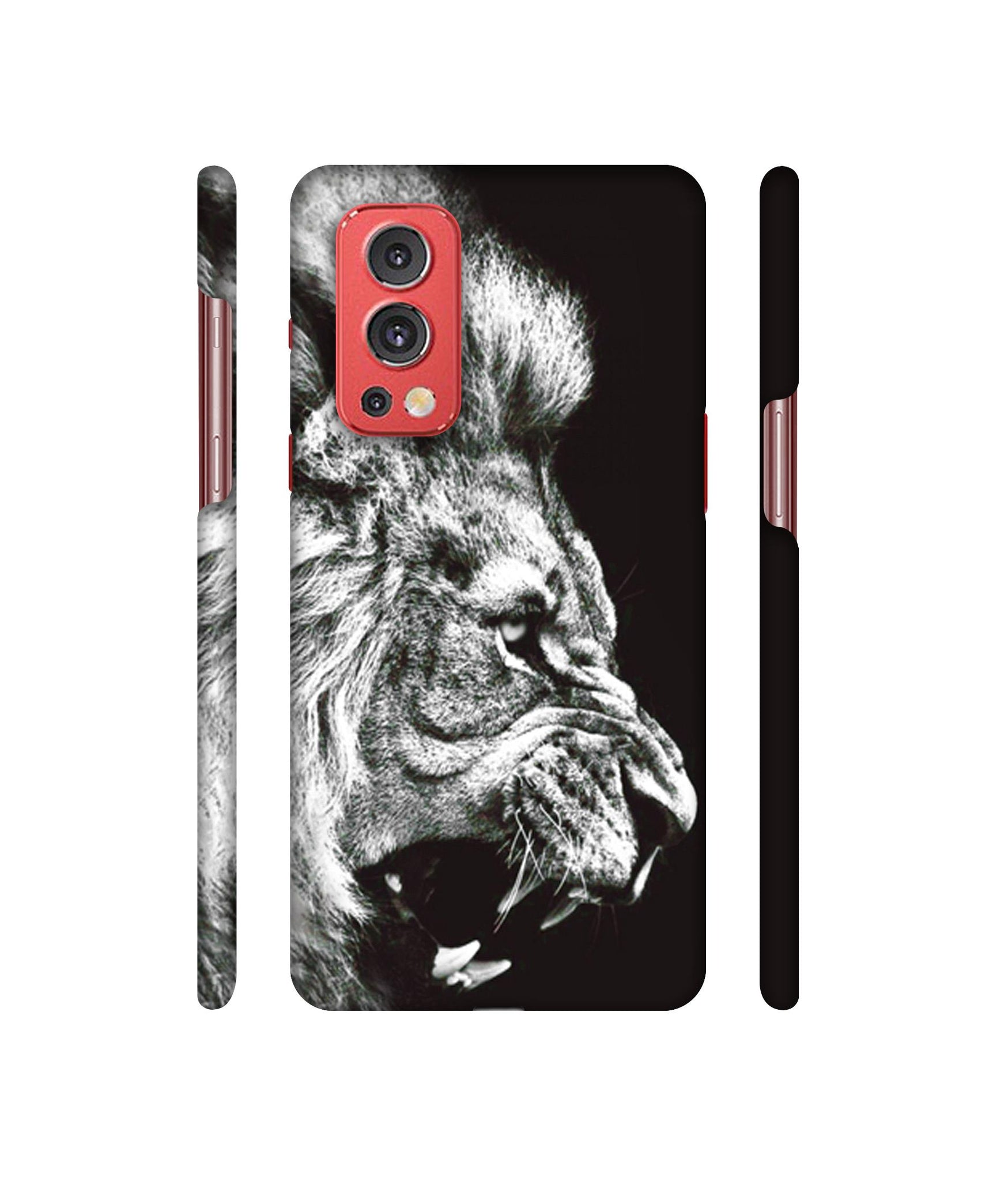 Angry Lion Designer Hard Back Cover for OnePlus Nord2 5G