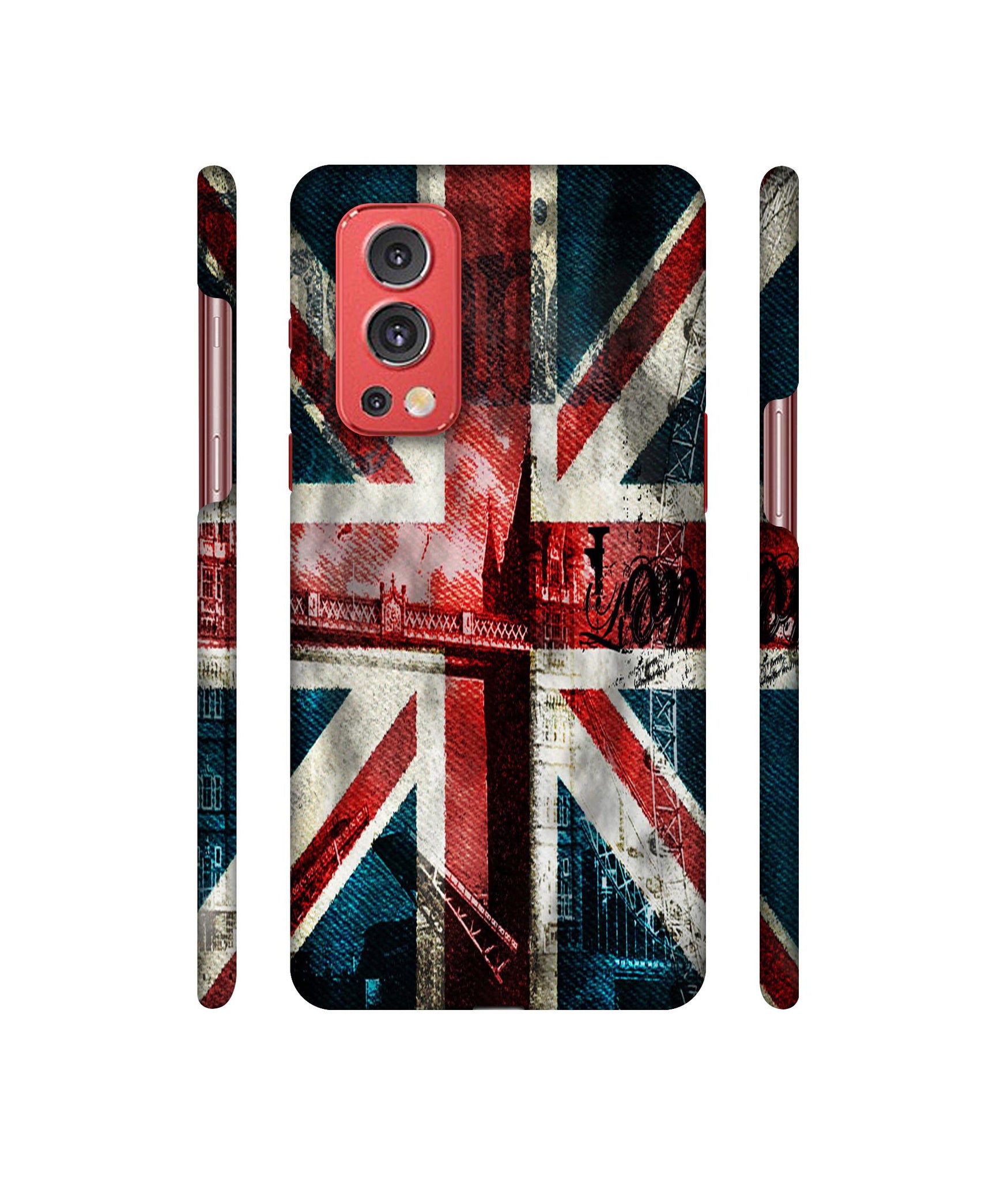 London Flag wallpaper Designer Hard Back Cover for OnePlus Nord2 5G