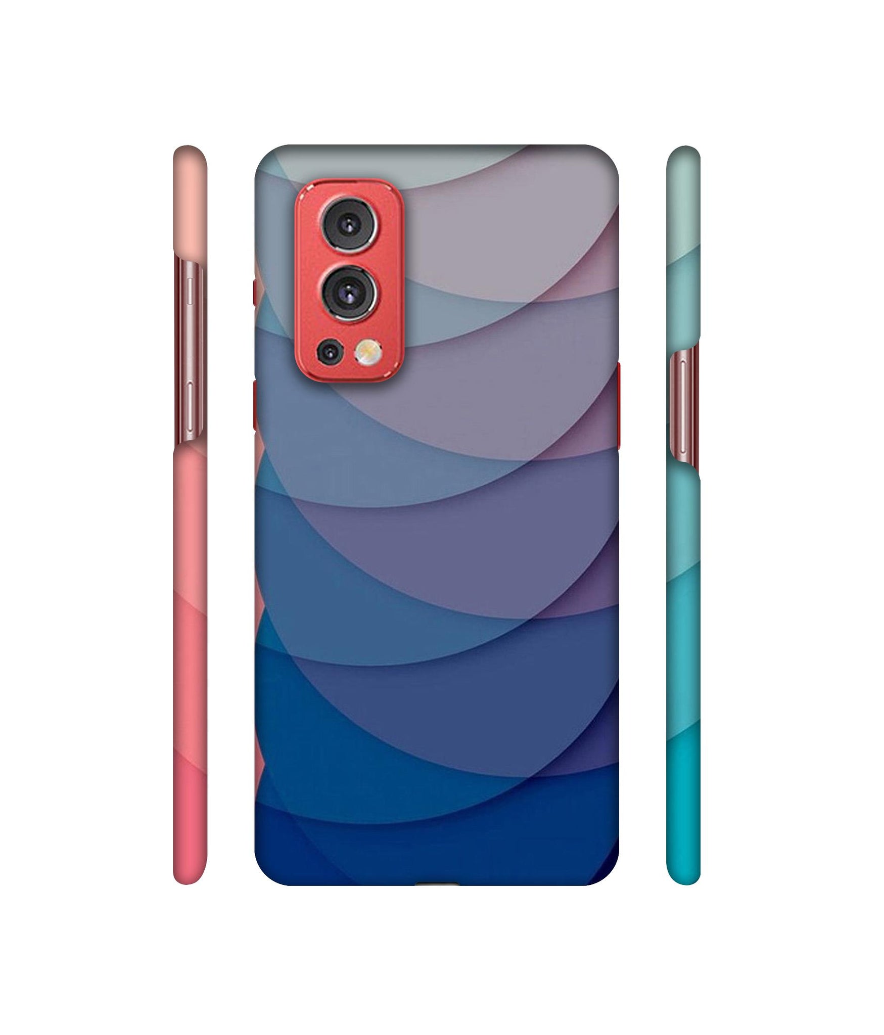 Waves Pattern Print Designer Hard Back Cover for OnePlus Nord2 5G