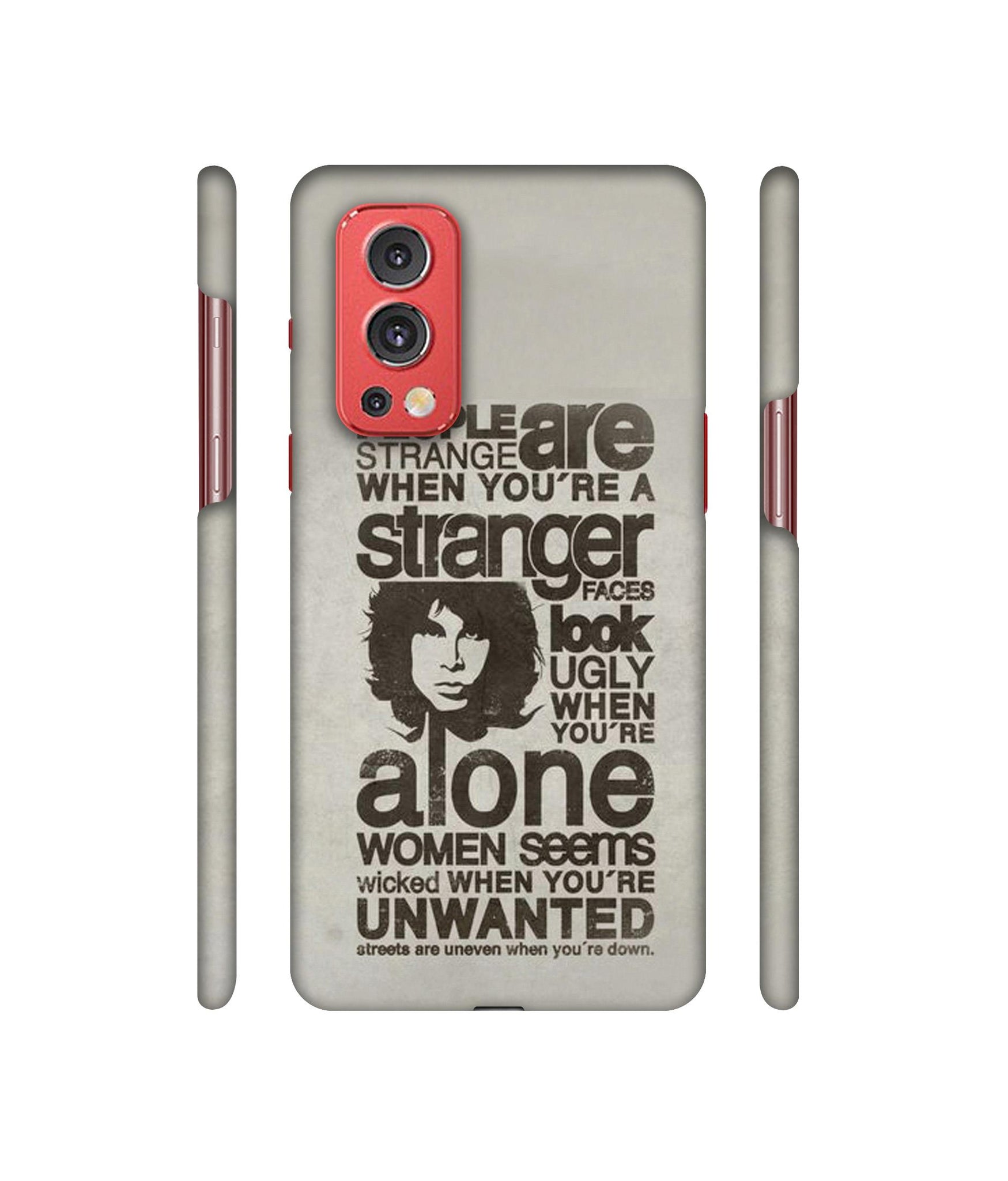 Quotes Pattern Designer Hard Back Cover for OnePlus Nord2 5G