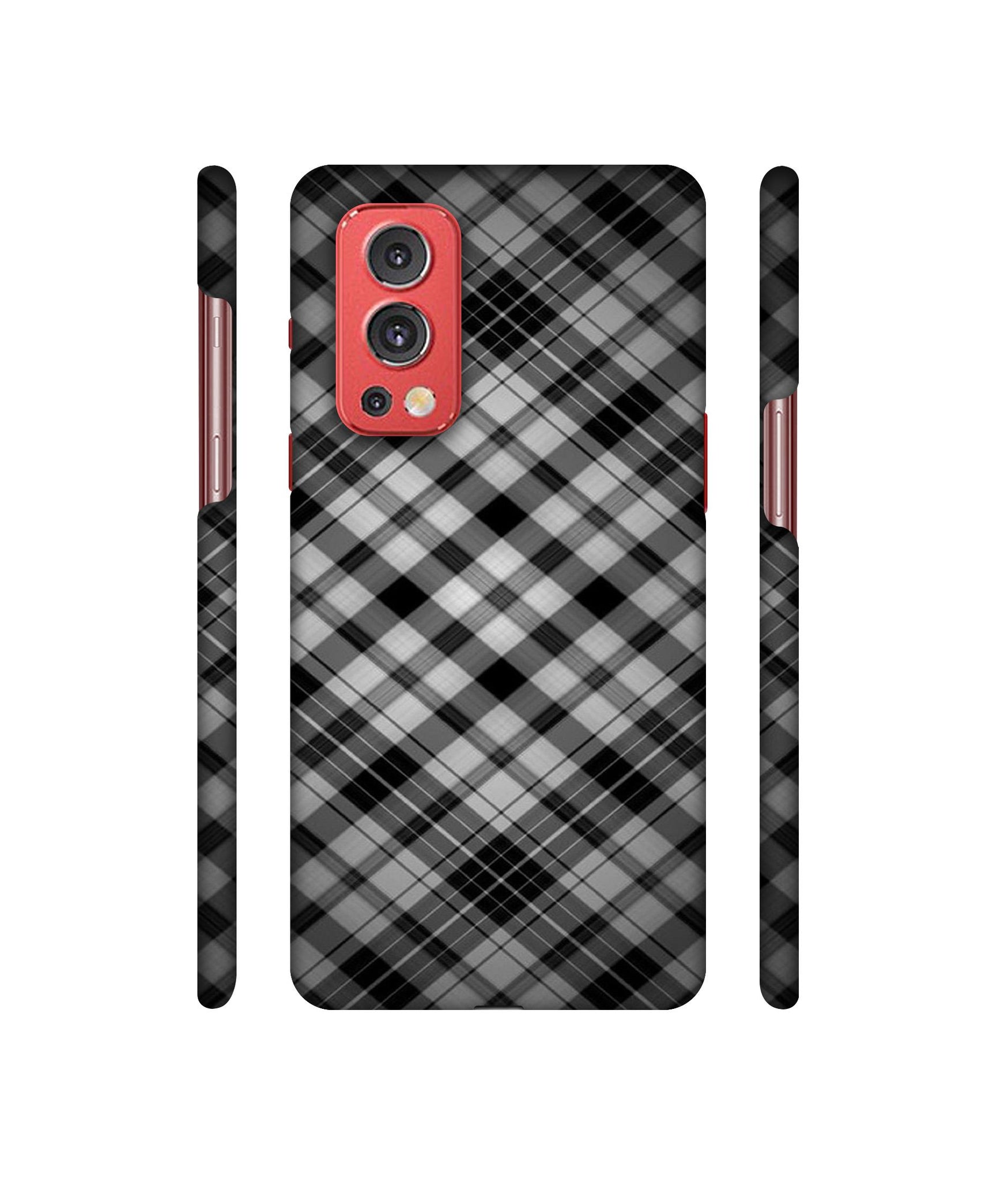 Black Stripes Pattern Designer Hard Back Cover for OnePlus Nord2 5G