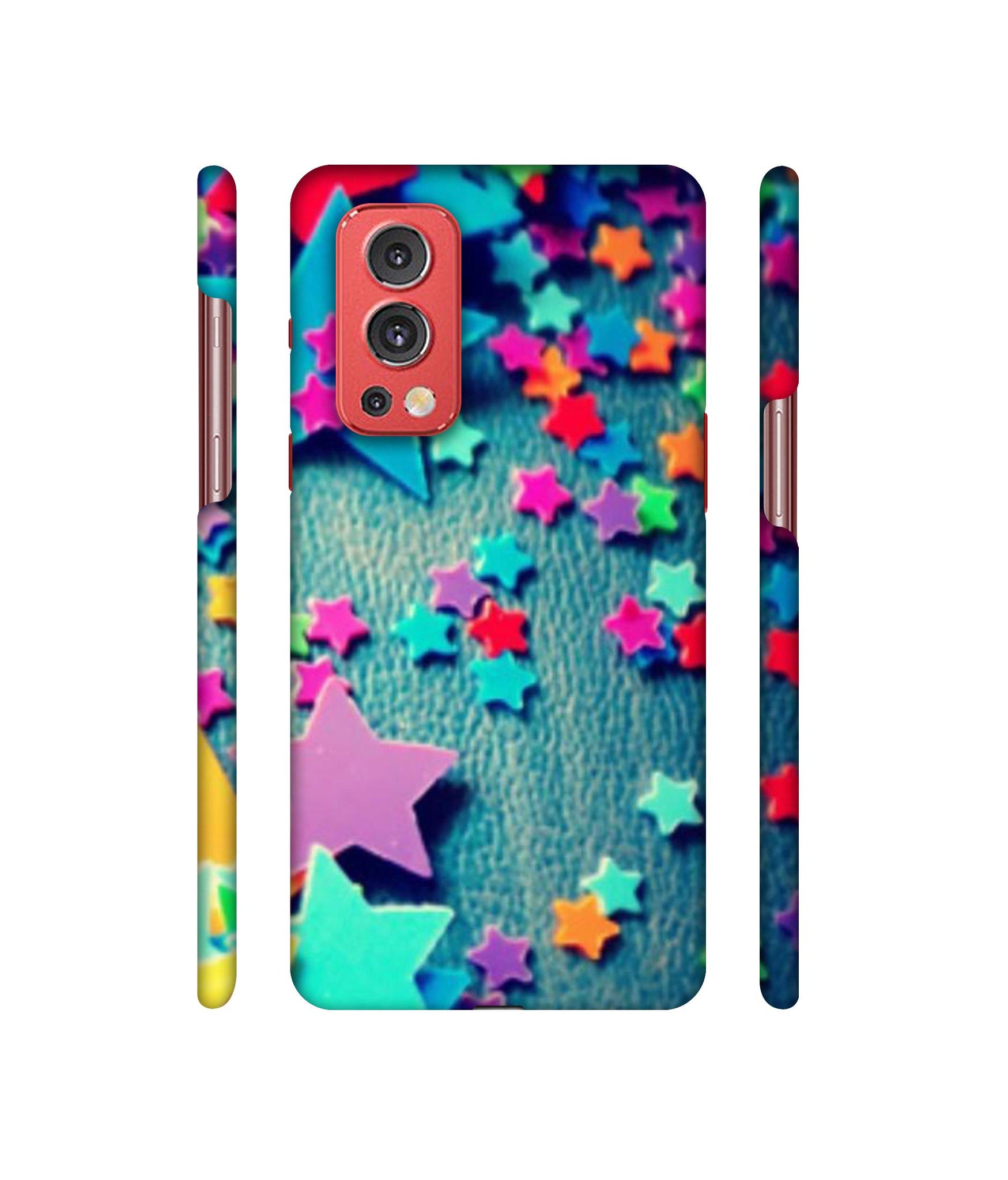 Colorful Stars Designer Hard Back Cover for OnePlus Nord2 5G