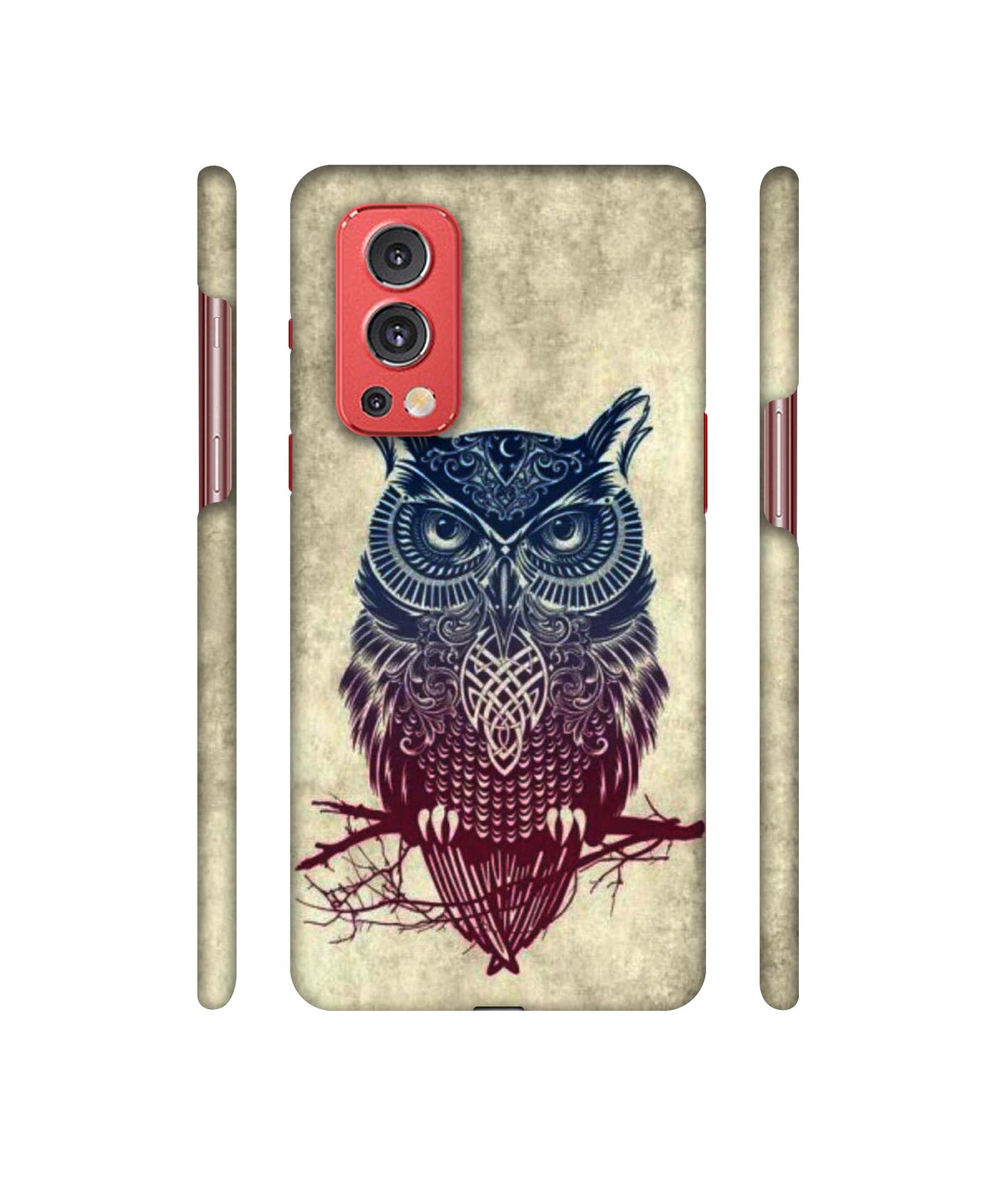 Owl Pattern Designer Hard Back Cover for OnePlus Nord2 5G