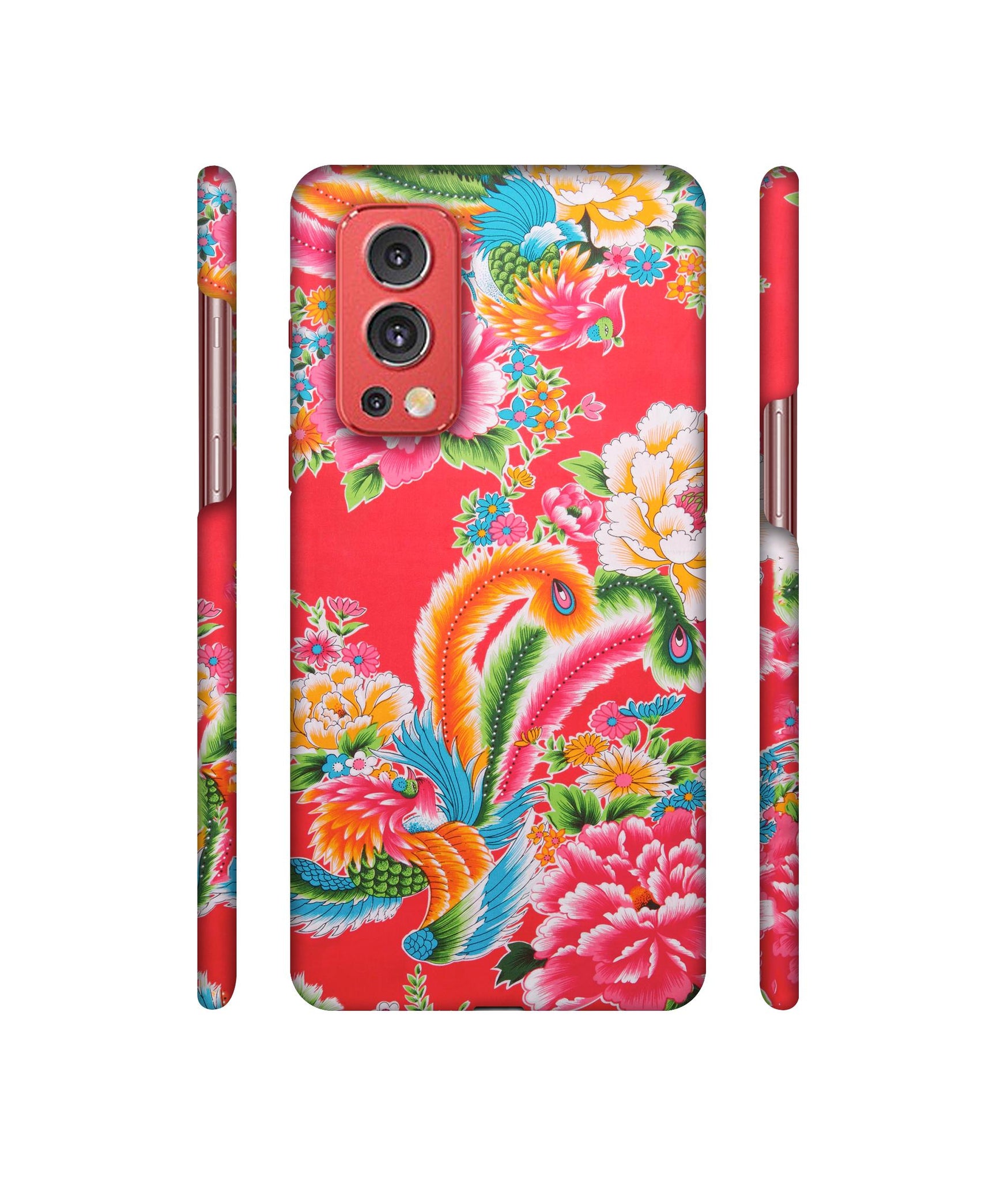 Cute Floral Pattern Print Designer Hard Back Cover for OnePlus Nord2 5G