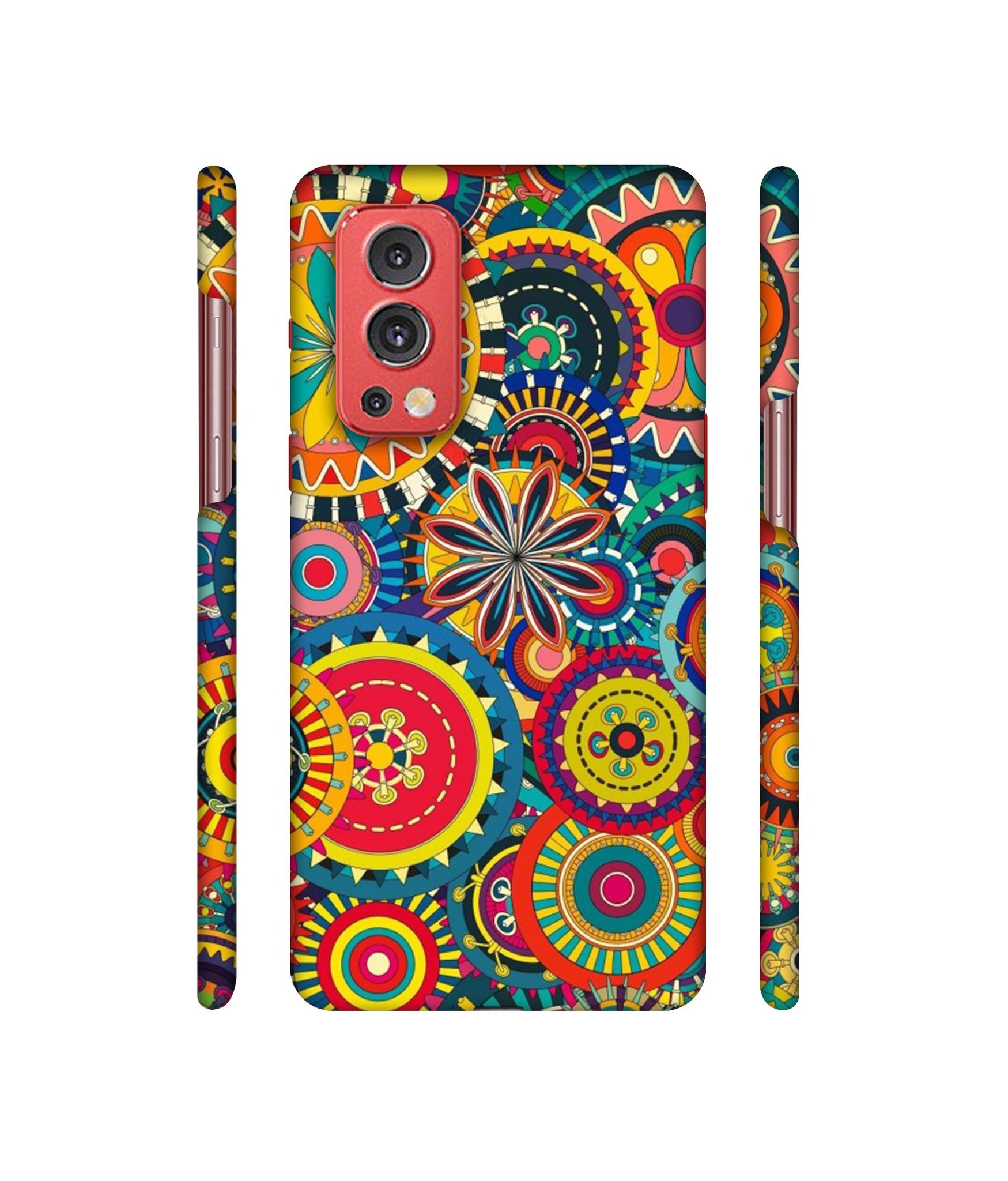 Ring Pattern Print Designer Hard Back Cover for OnePlus Nord2 5G