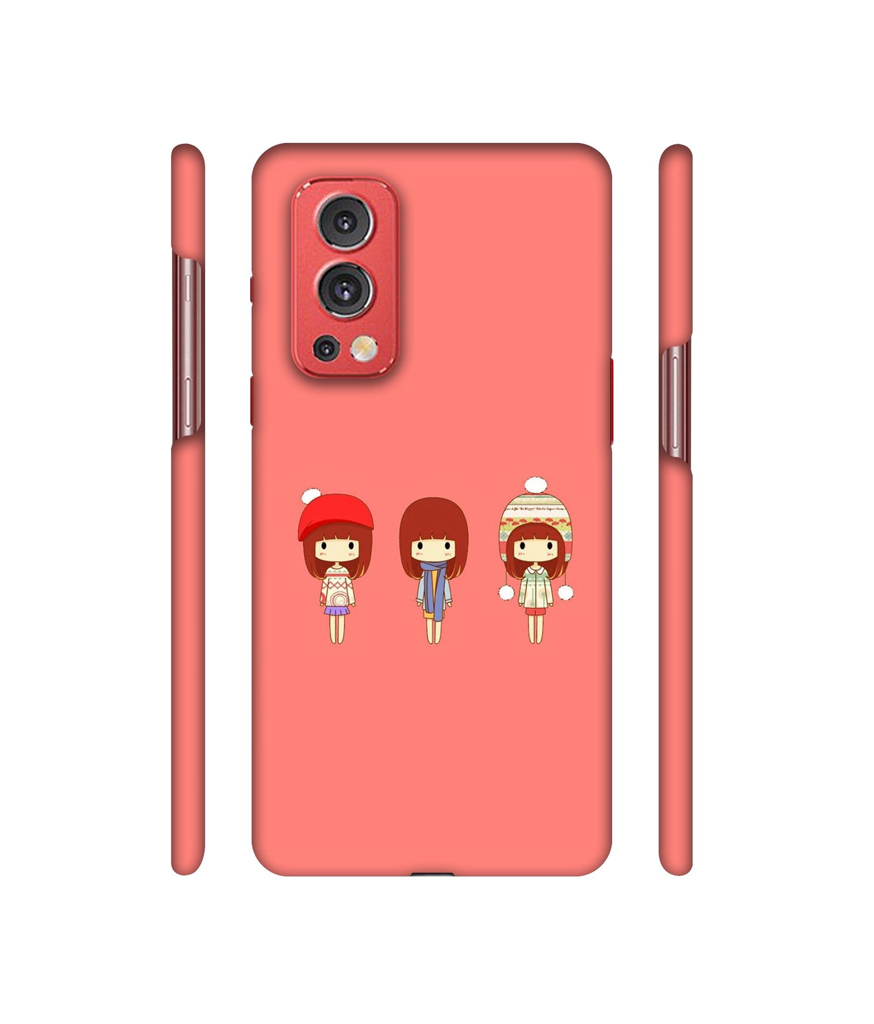 Cute Girls Designer Hard Back Cover for OnePlus Nord2 5G