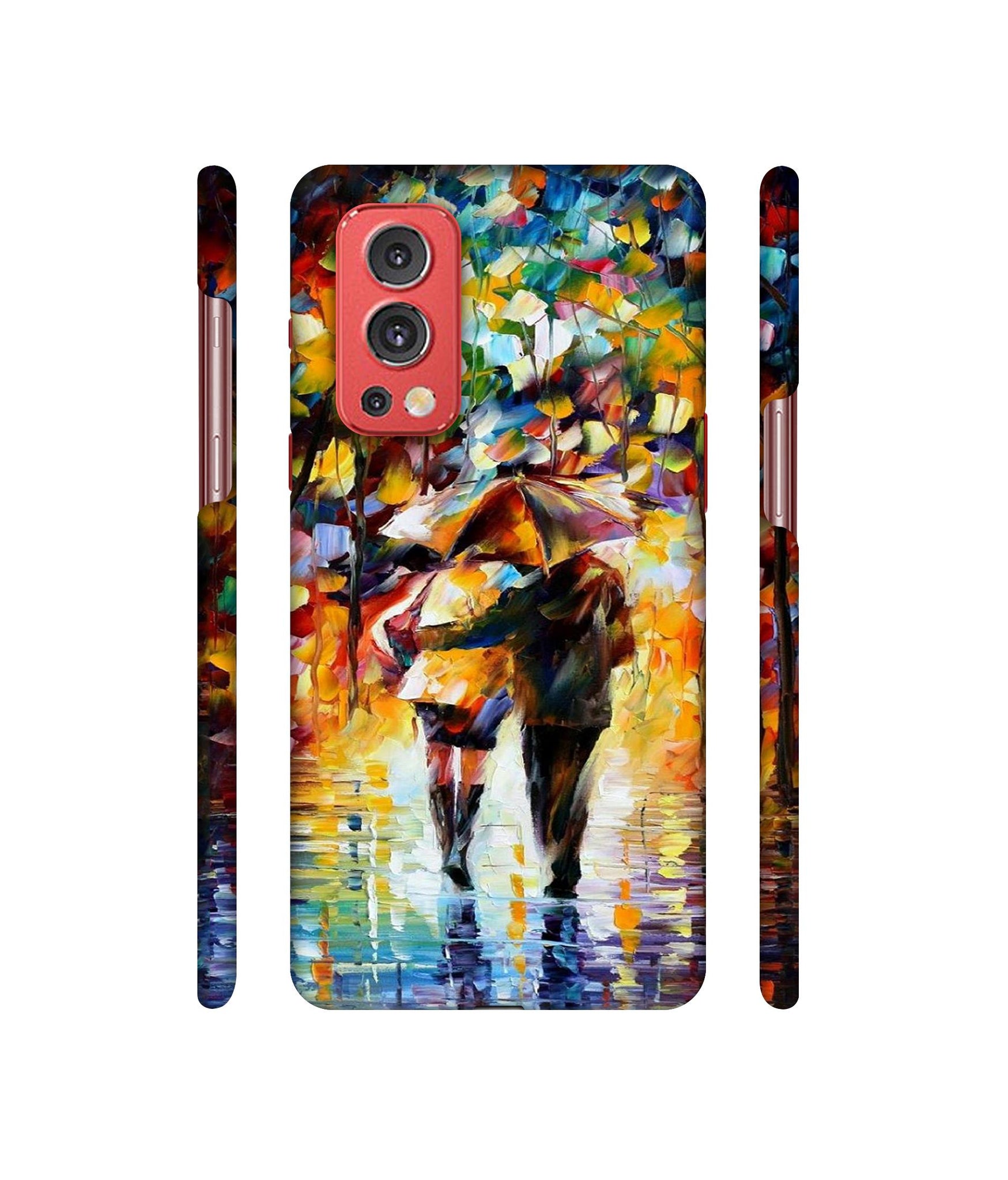 Paint Couple Pattern Designer Hard Back Cover for OnePlus Nord2 5G