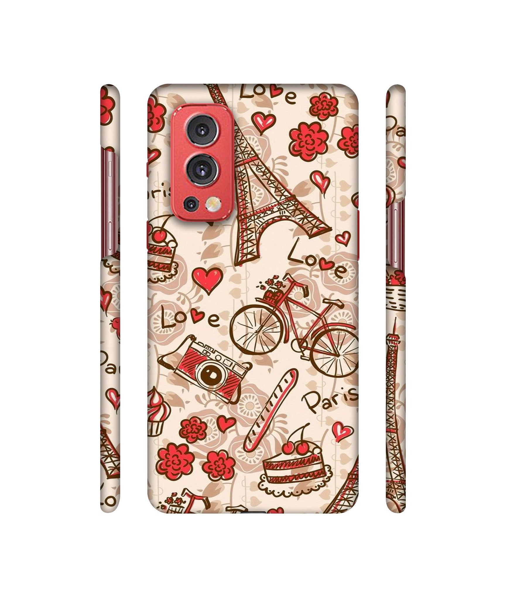 Vintage Paris Designer Hard Back Cover for OnePlus Nord2 5G