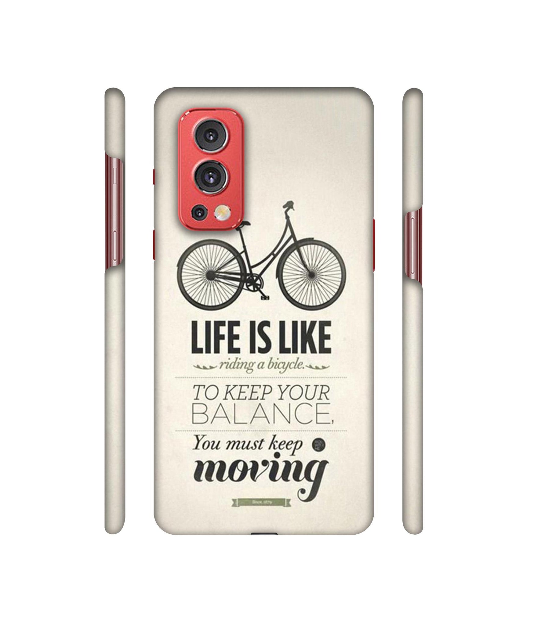 Life is Like Moving Designer Hard Back Cover for OnePlus Nord2 5G