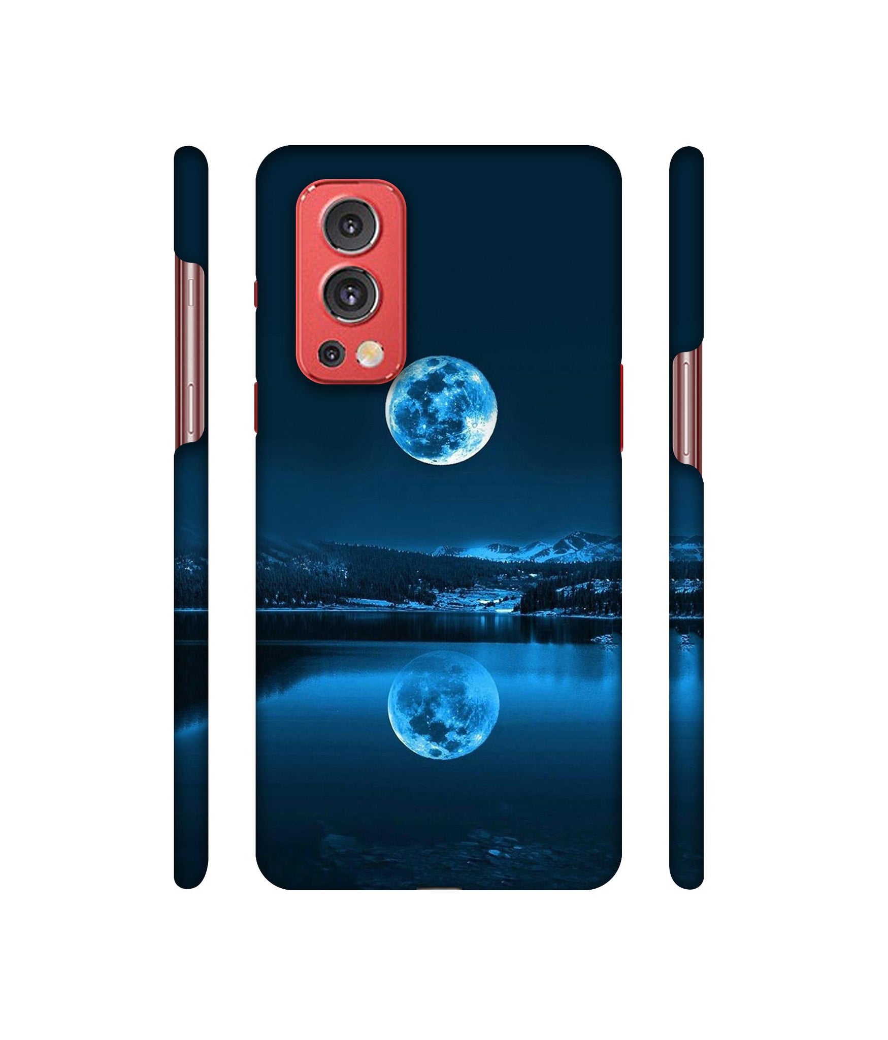 Moon Pattern Print Designer Hard Back Cover for OnePlus Nord2 5G