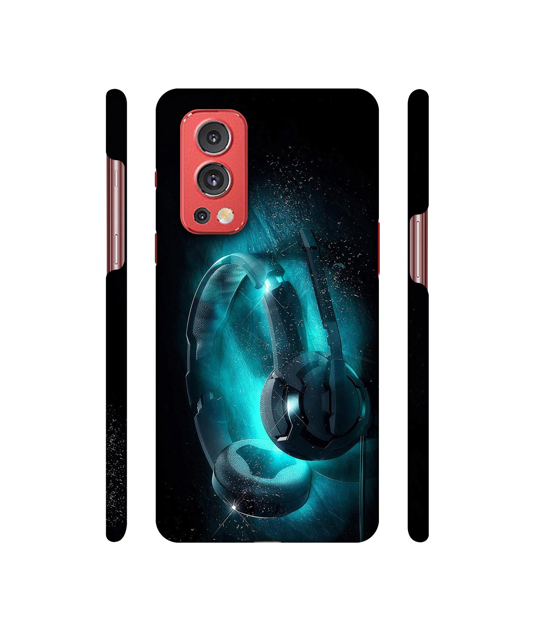 Cool Headphone Designer Hard Back Cover for OnePlus Nord2 5G