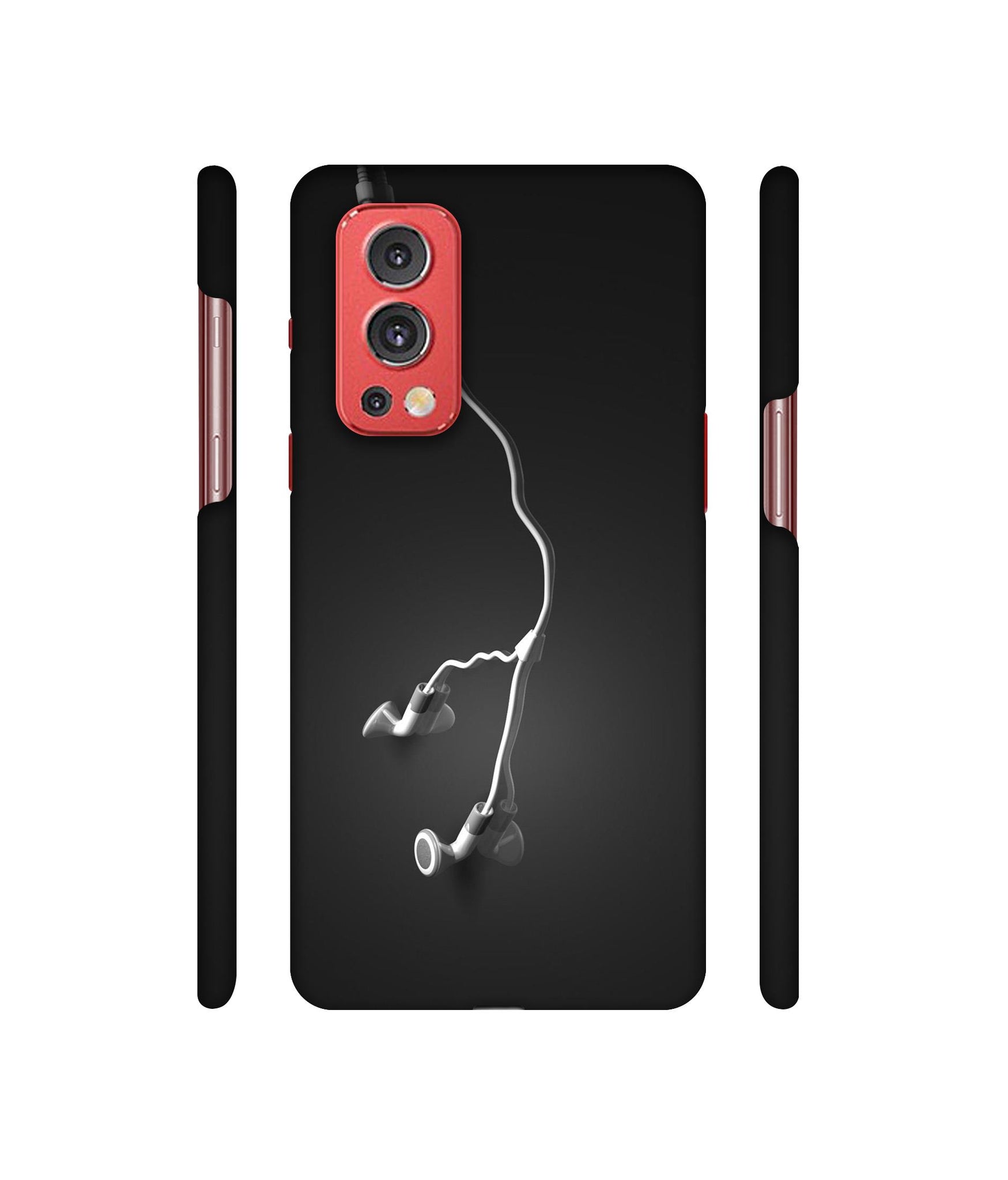 Headphone Designer Hard Back Cover for OnePlus Nord2 5G