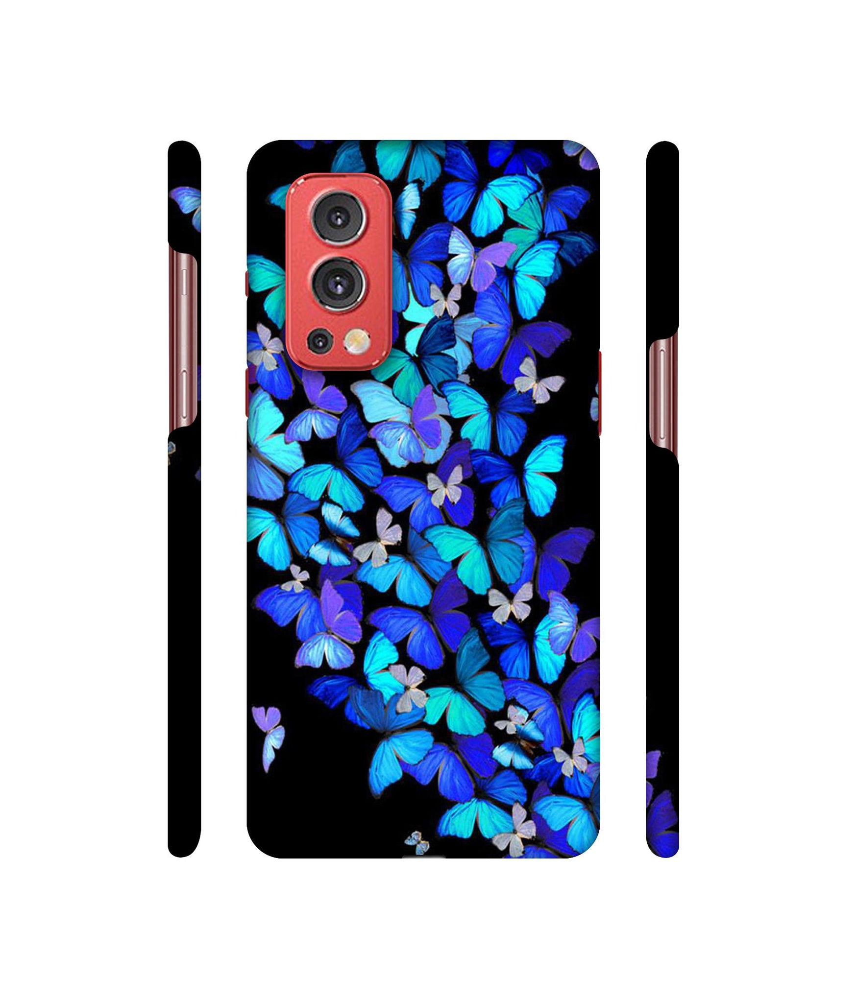 Butterfly Pattern Designer Hard Back Cover for OnePlus Nord2 5G