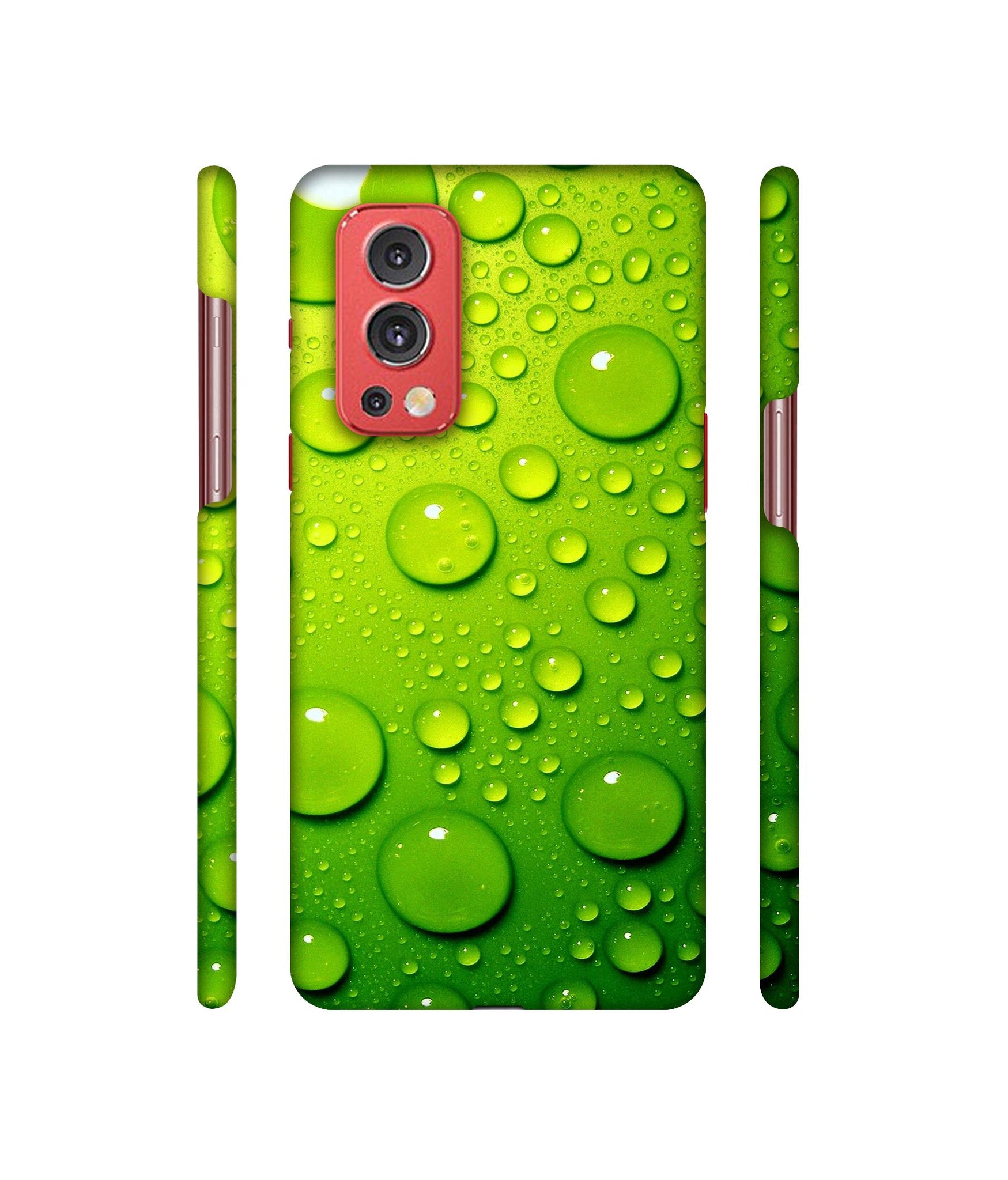 Green Bubbles Designer Hard Back Cover for OnePlus Nord2 5G