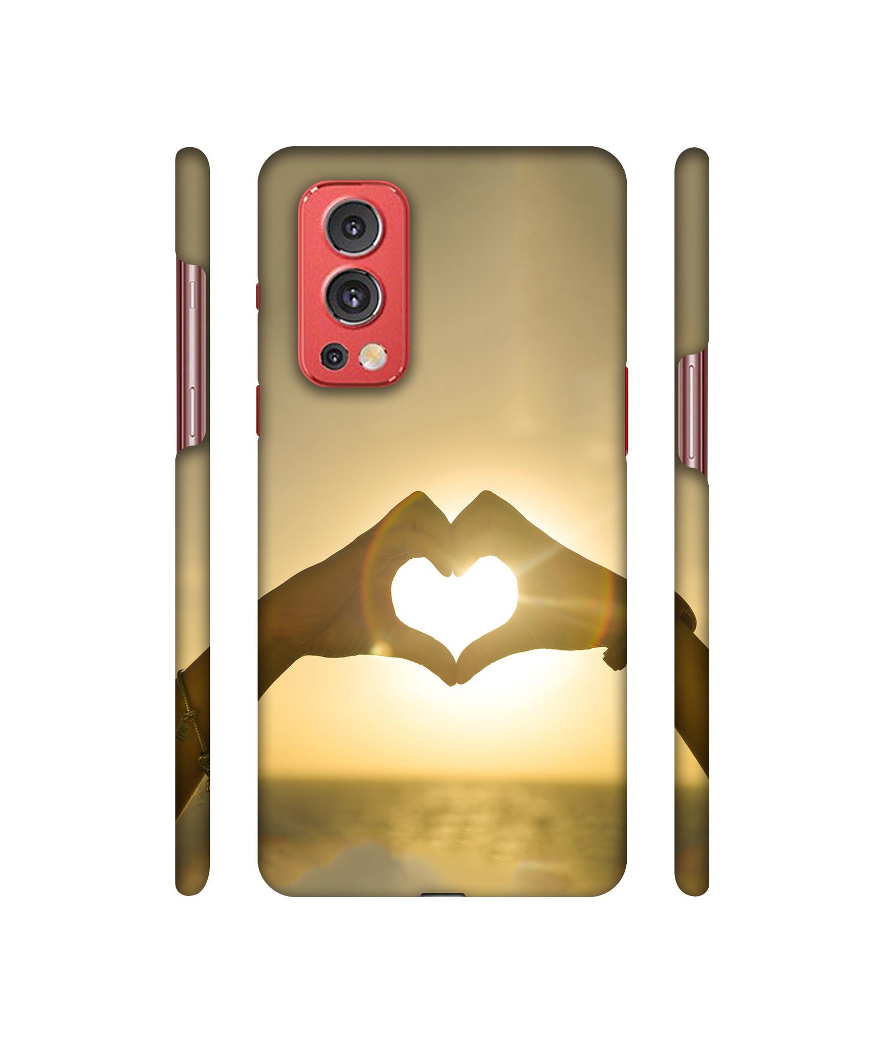 Heart in Hand Shape Designer Hard Back Cover for OnePlus Nord2 5G