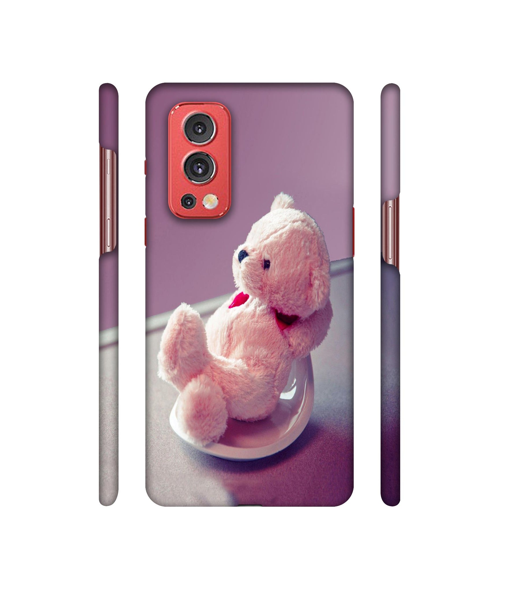 Cute Teddy Bear Designer Hard Back Cover for OnePlus Nord2 5G