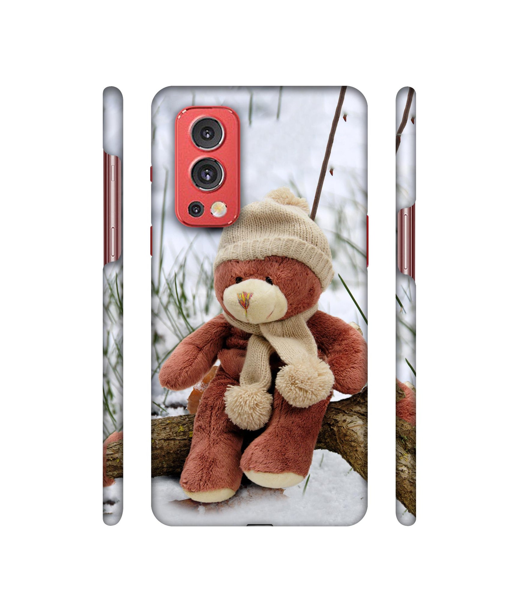 Woolen Bear Designer Hard Back Cover for OnePlus Nord2 5G