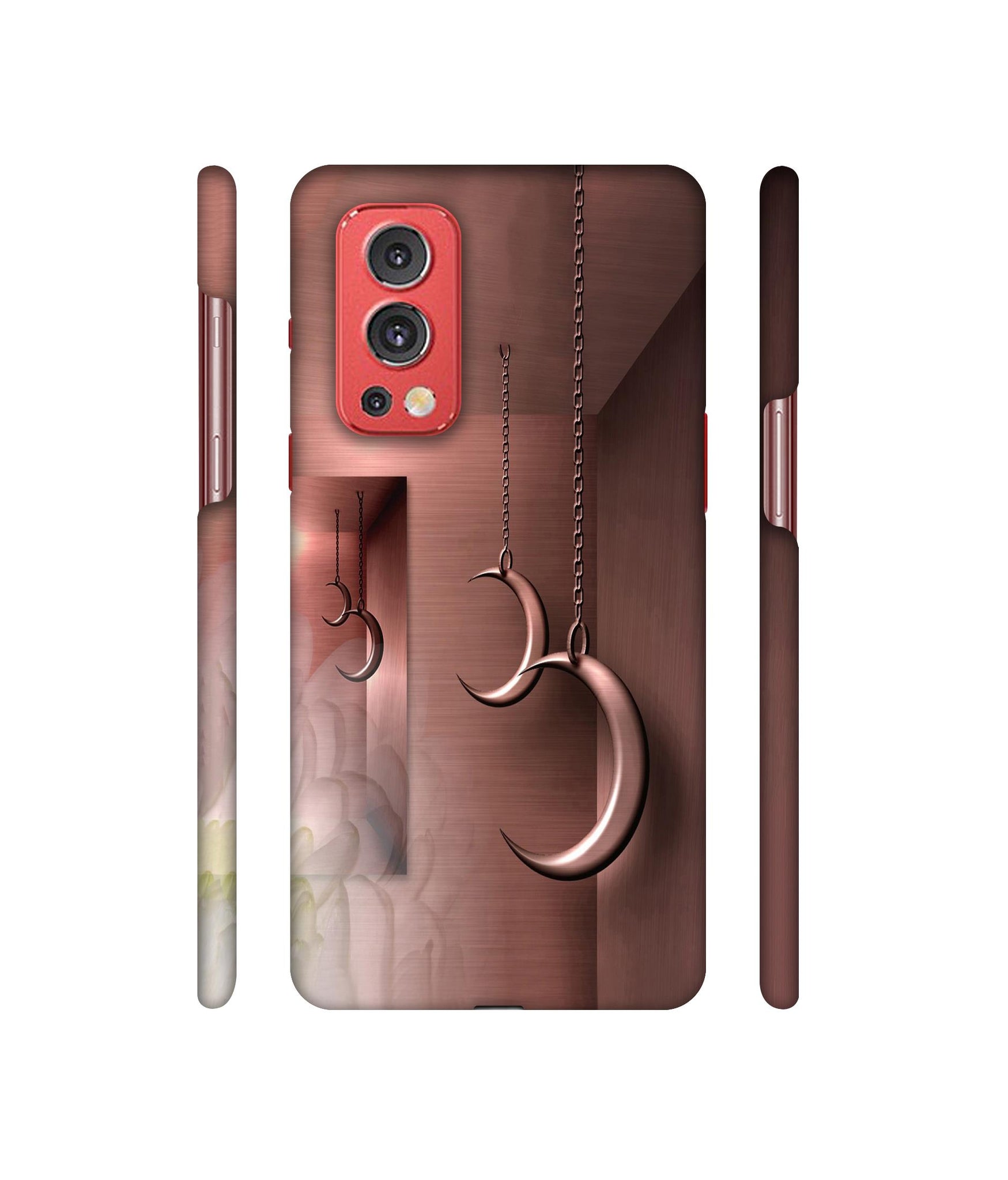 Flower Metal Designer Hard Back Cover for OnePlus Nord2 5G