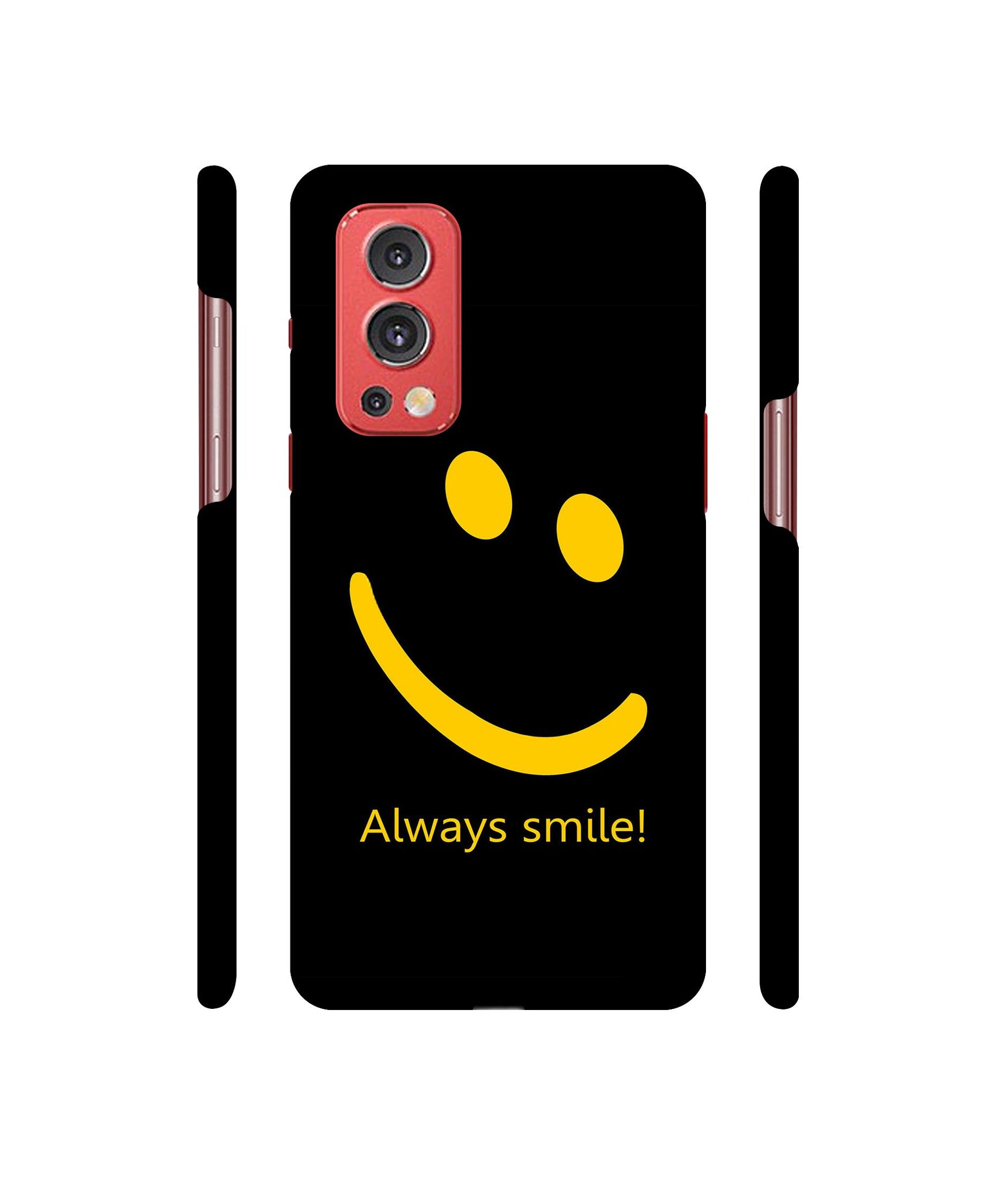 Always Smile Quote Designer Hard Back Cover for OnePlus Nord2 5G