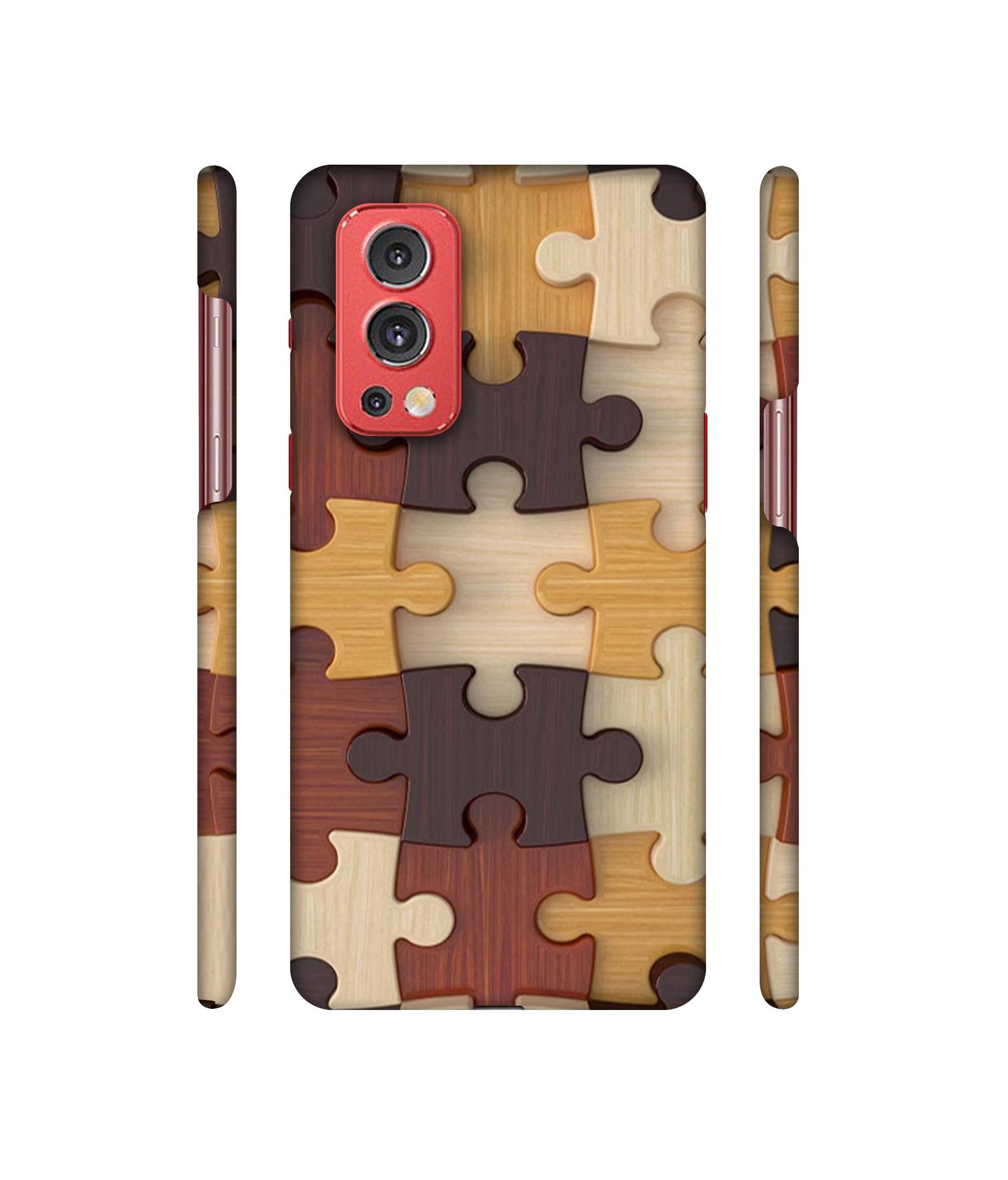 Puzzle Pattern Designer Hard Back Cover for OnePlus Nord2 5G