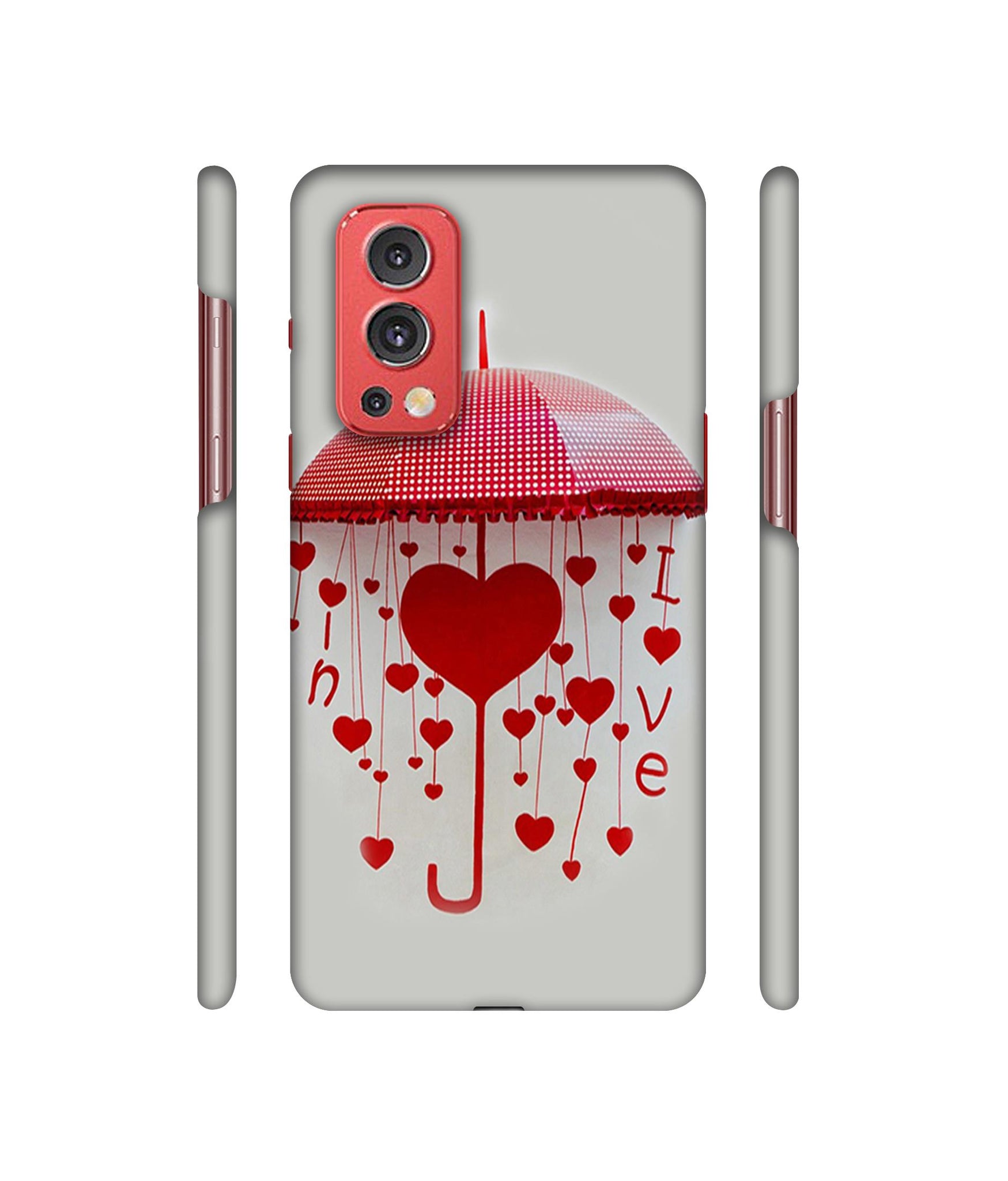 Love Heart Designer Hard Back Cover for OnePlus Nord2 5G