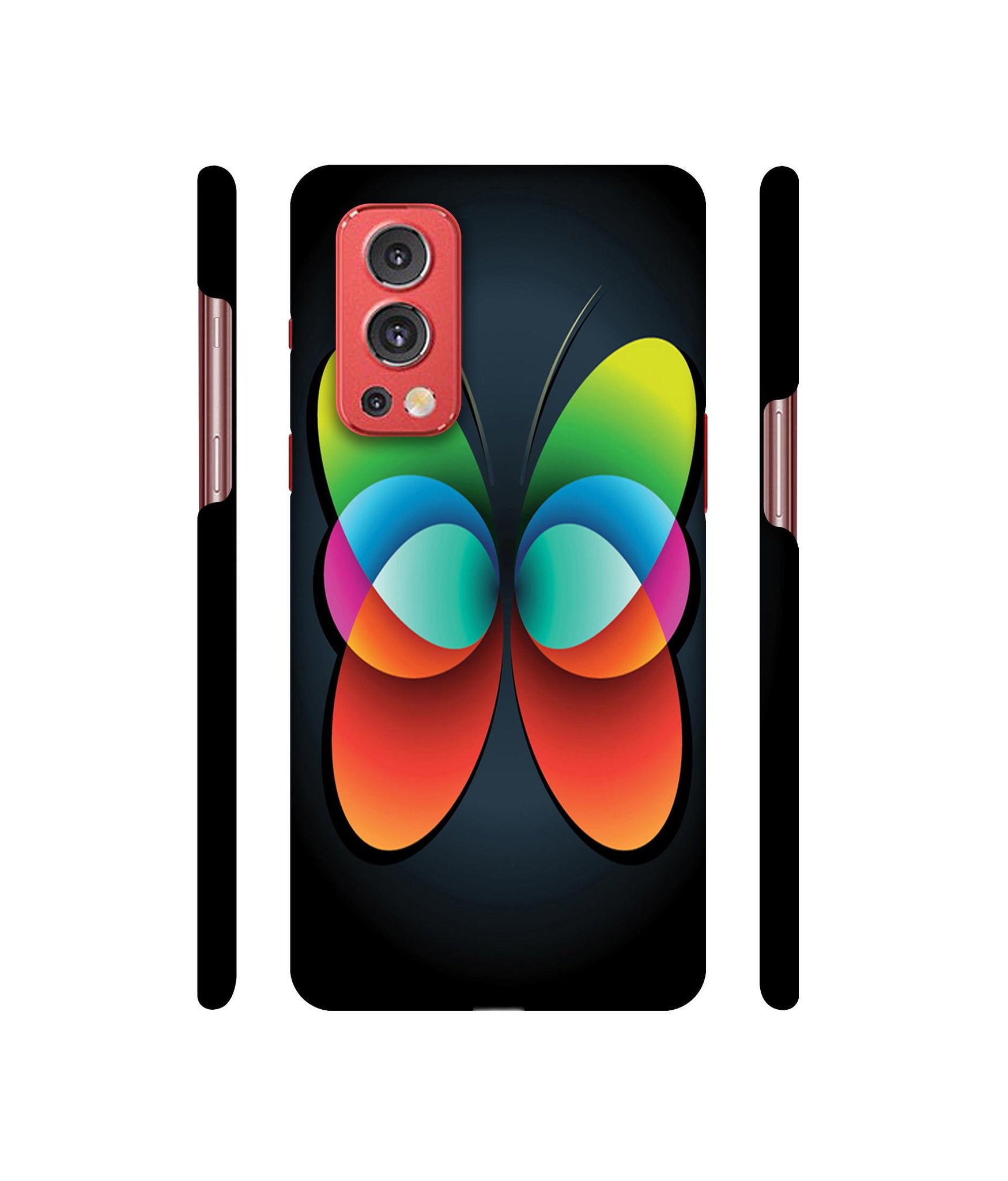 Colourfull Butterfly Designer Hard Back Cover for OnePlus Nord2 5G