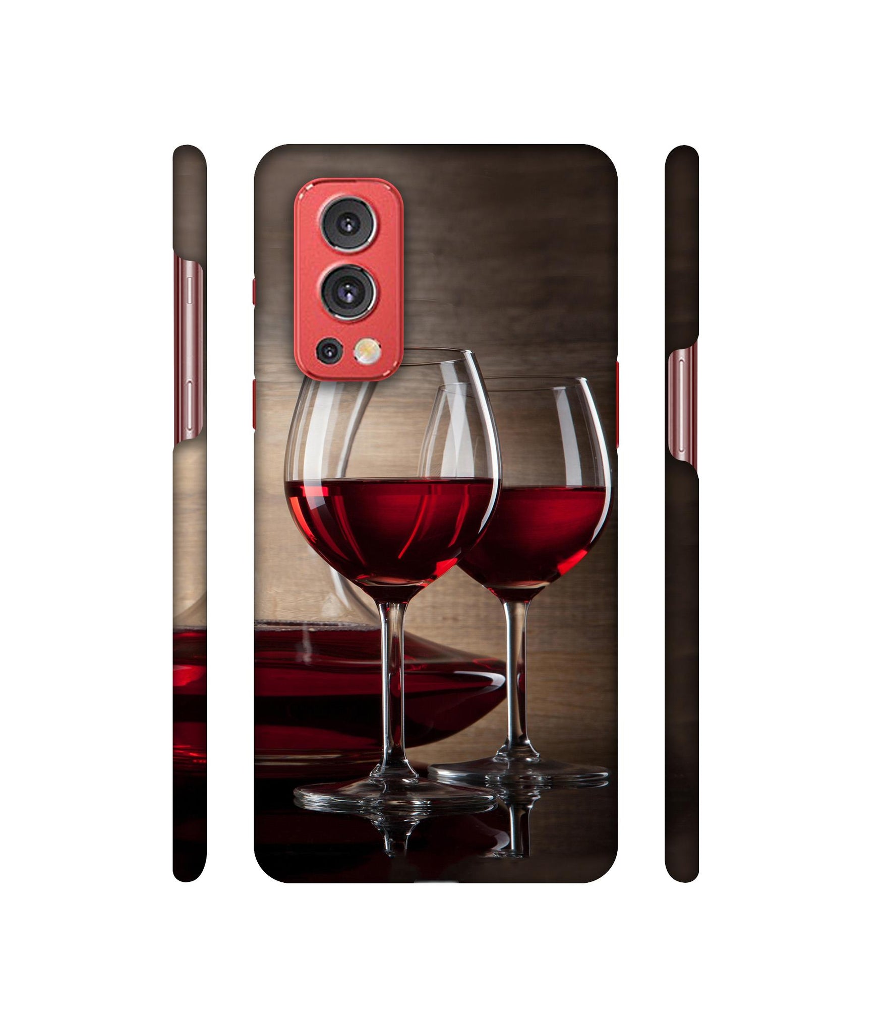 Wine Glass Designer Hard Back Cover for OnePlus Nord2 5G