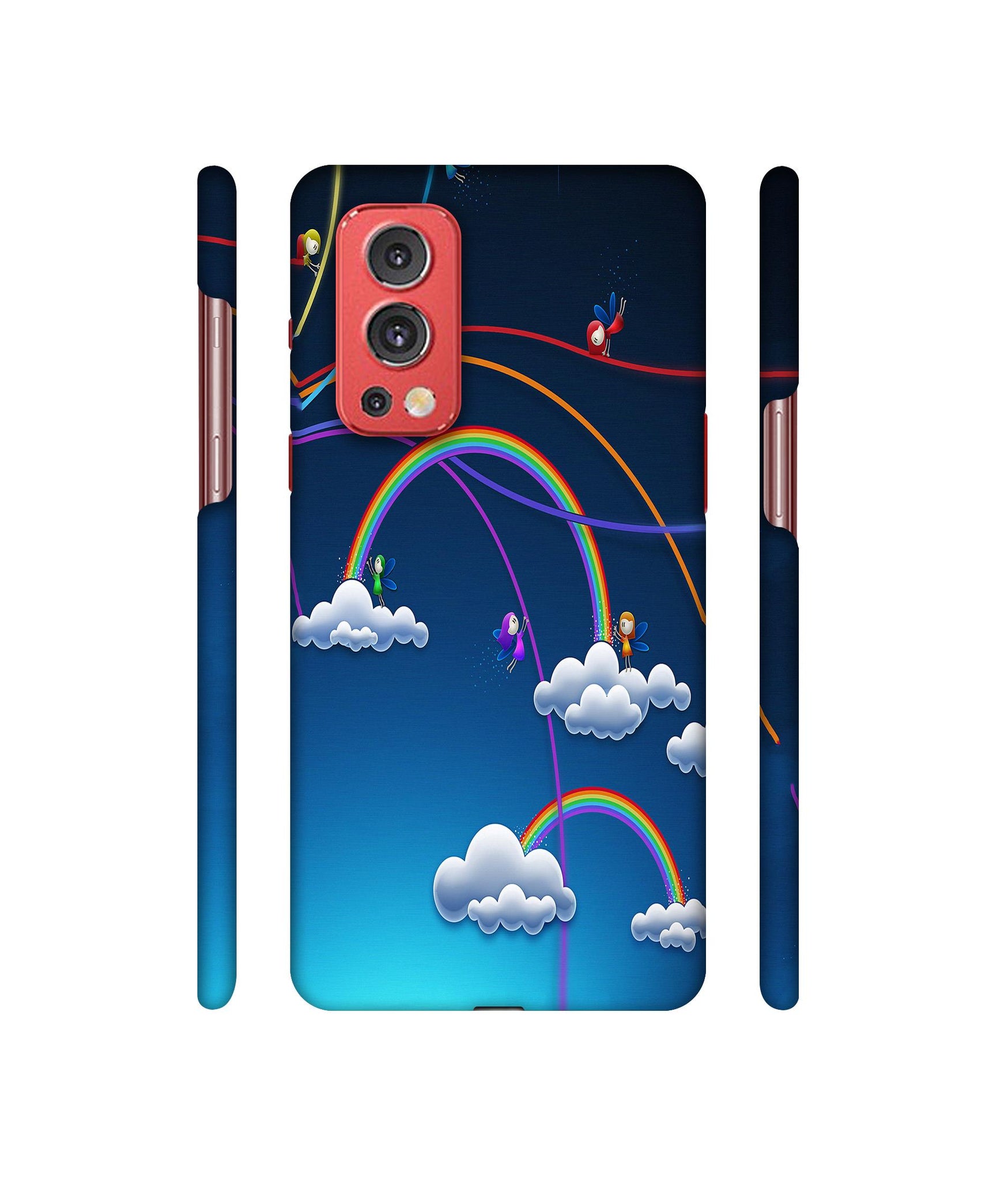 Rainbow Designer Hard Back Cover for OnePlus Nord2 5G