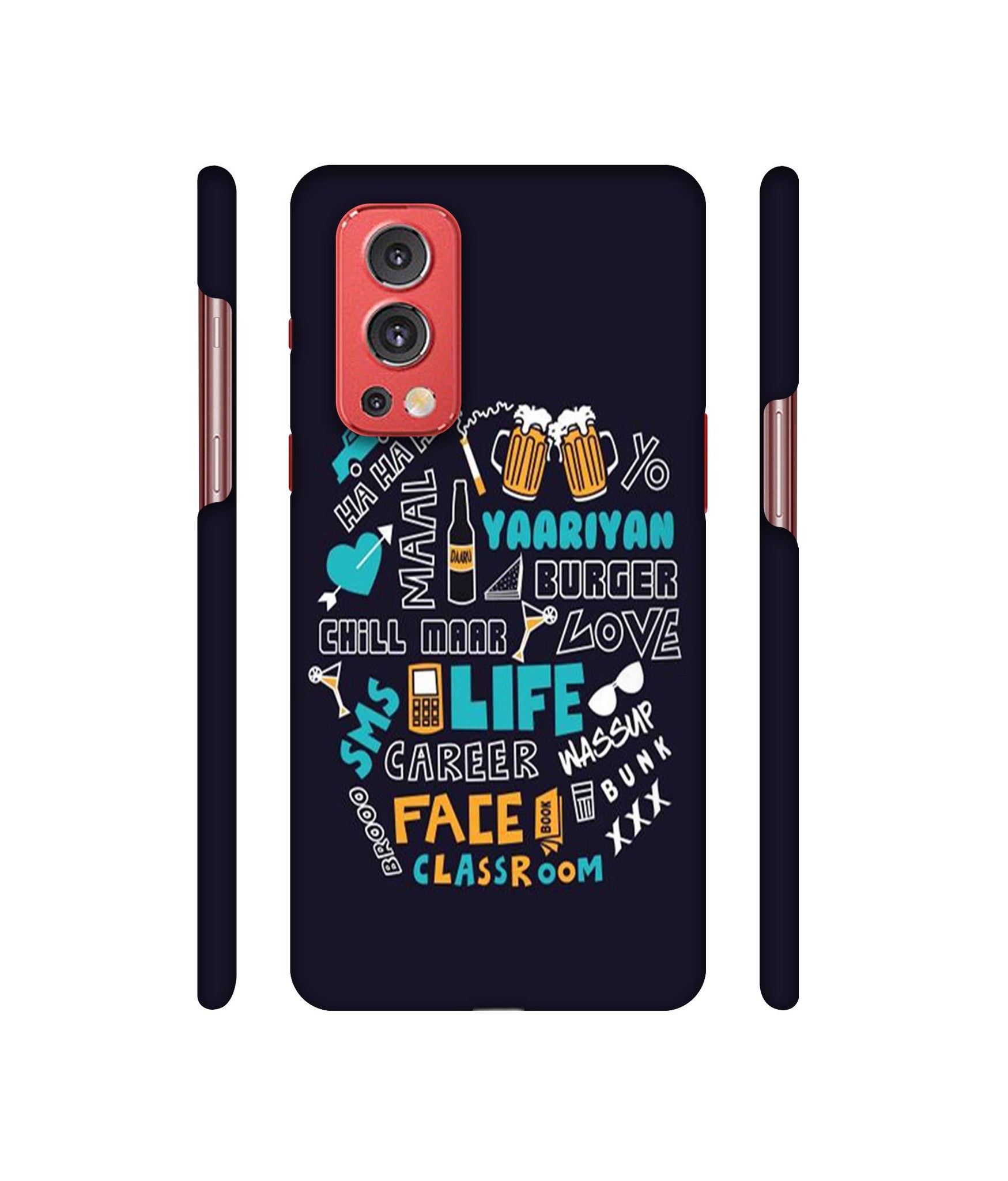 Funny Quote Designer Hard Back Cover for OnePlus Nord2 5G