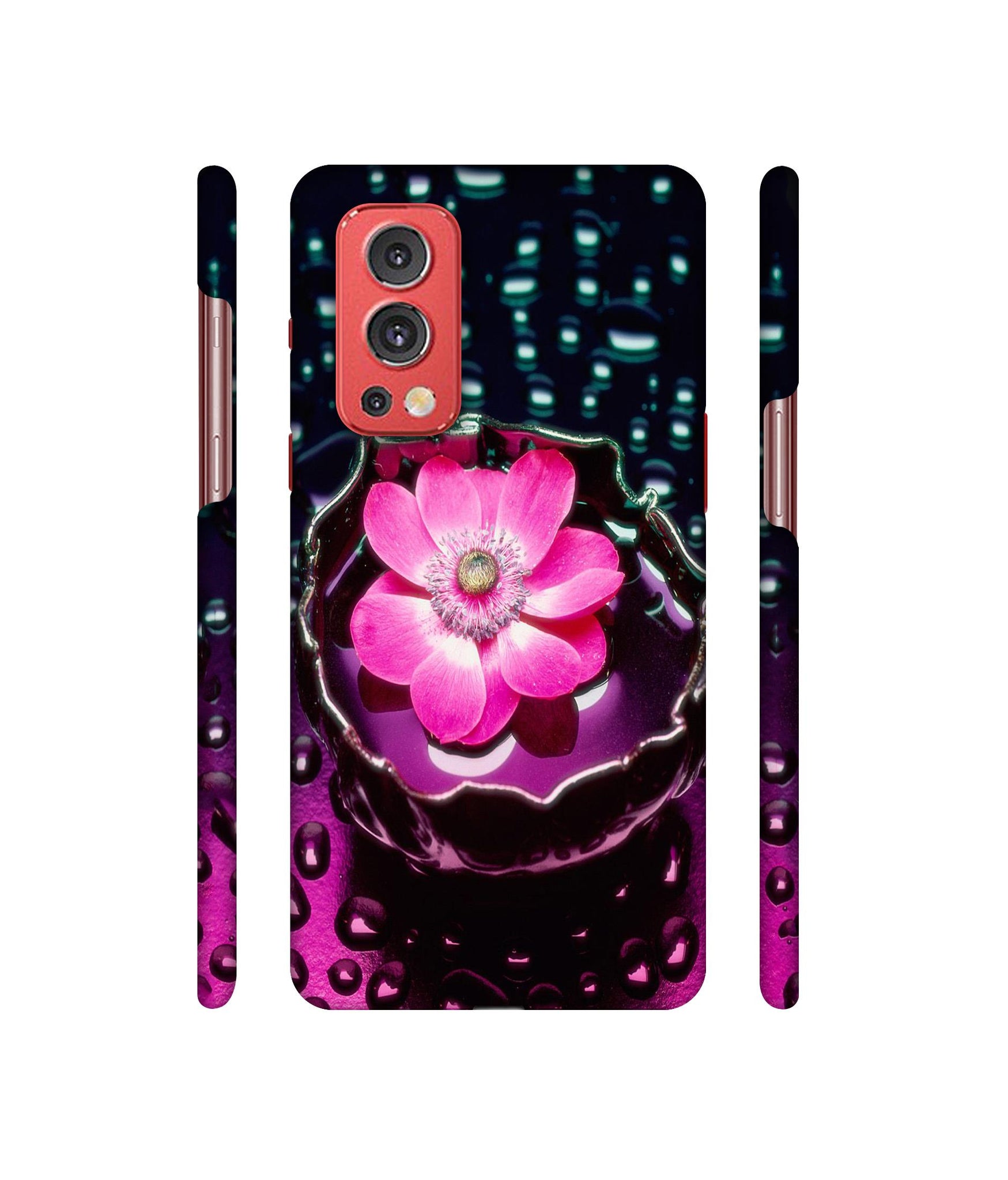 Flower in Water Designer Hard Back Cover for OnePlus Nord2 5G