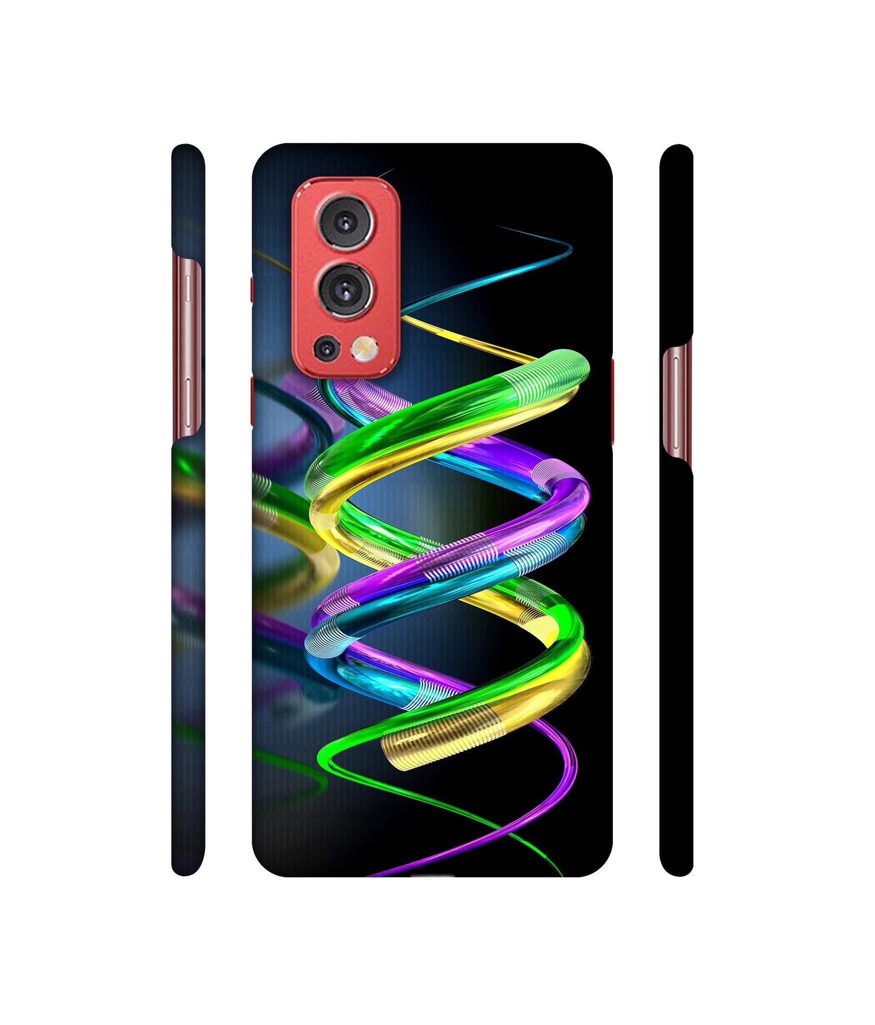 3D Spiral Designer Hard Back Cover for OnePlus Nord2 5G