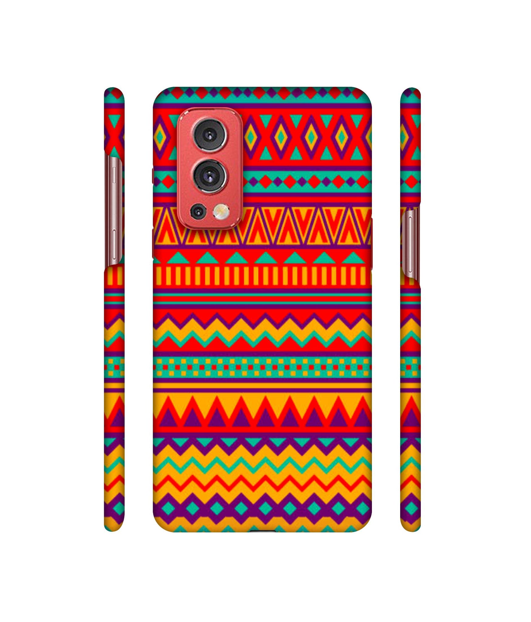 Multicolor Rangoli Art Designer Hard Back Cover for OnePlus Nord2 5G