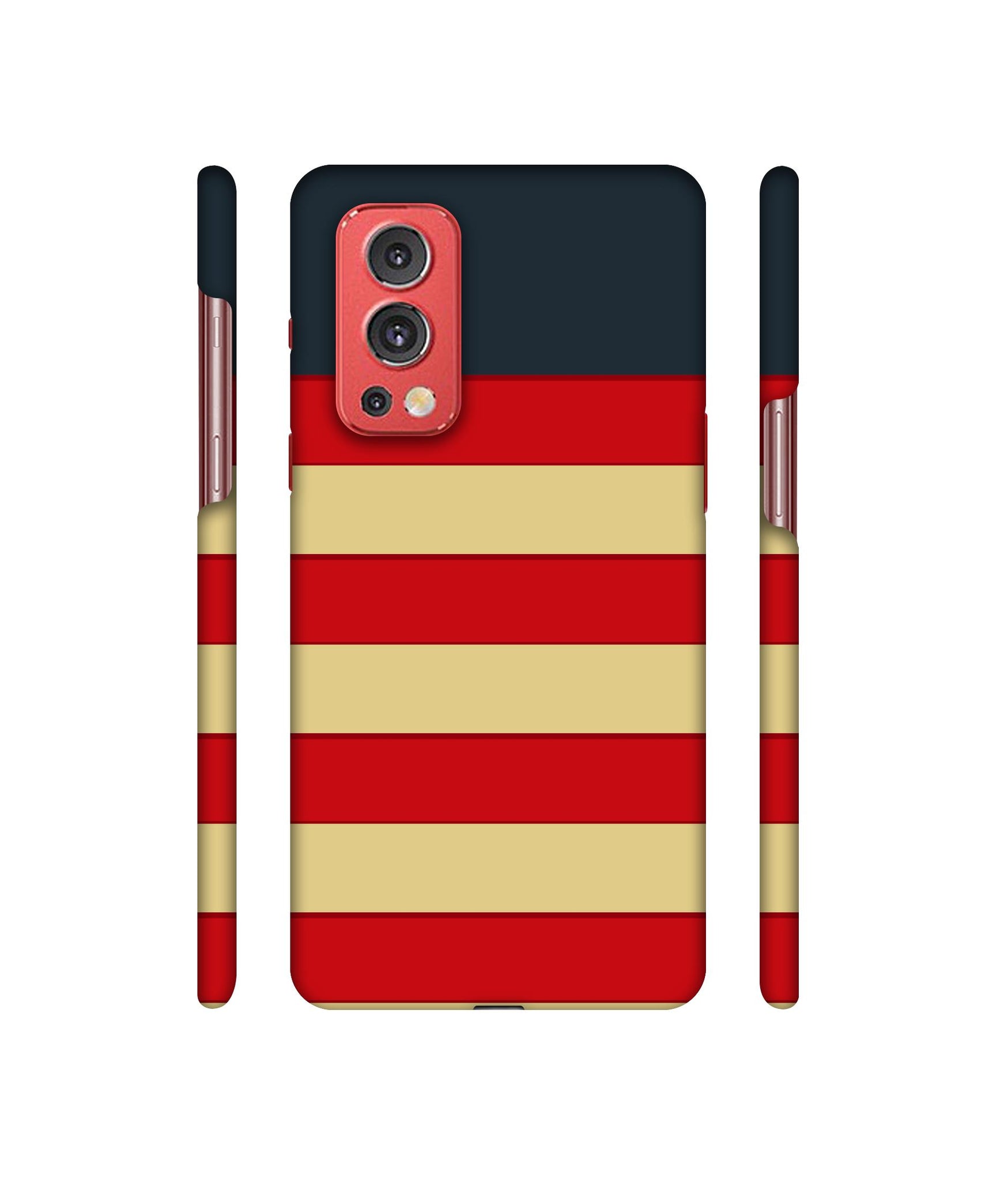 Multicolor Lines Designer Hard Back Cover for OnePlus Nord2 5G