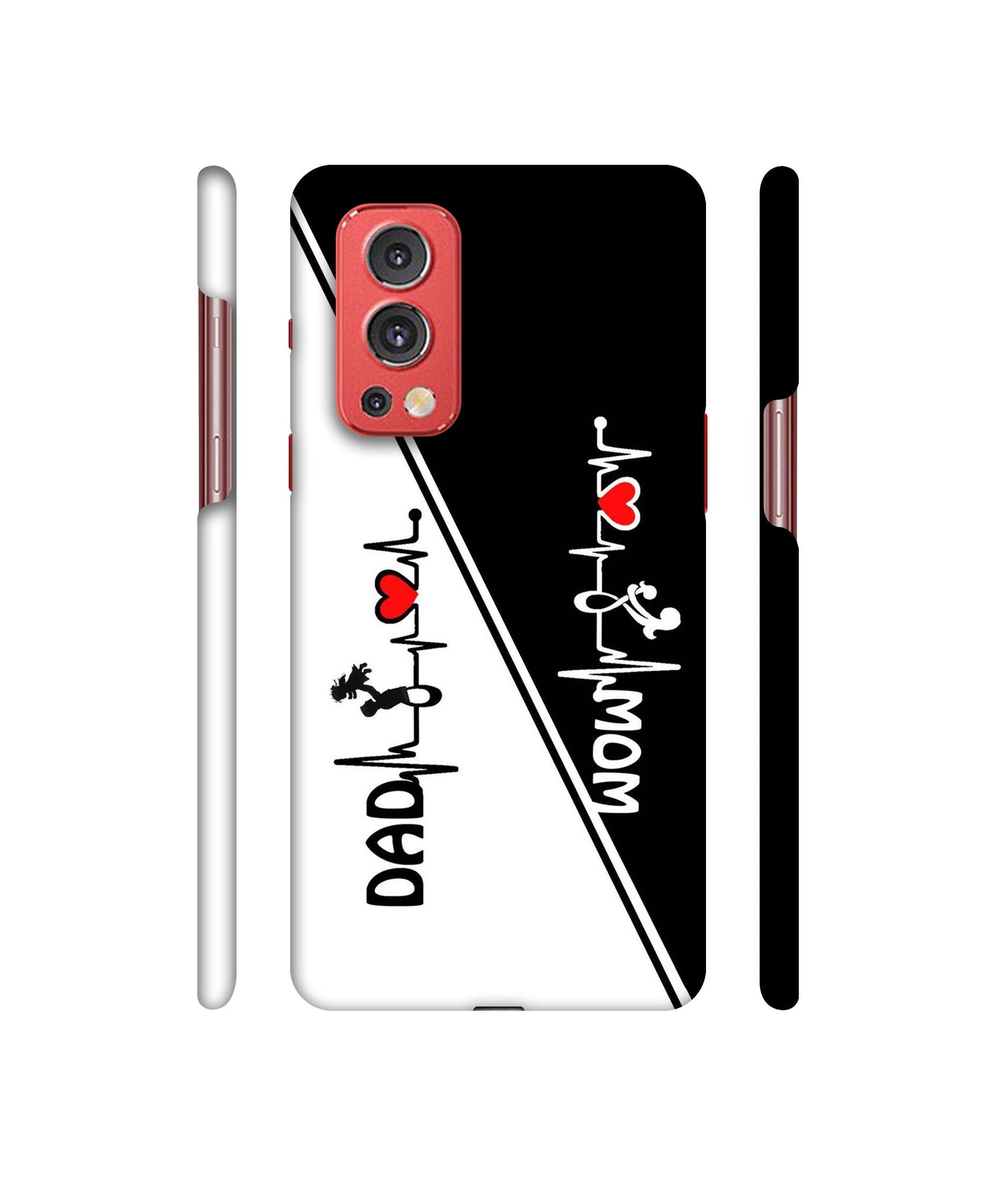 Mom and Dad Lover Designer Hard Back Cover for OnePlus Nord2 5G